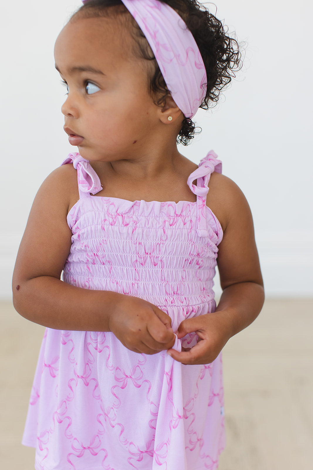 Emeryn - Smocked Diaper Dress Set