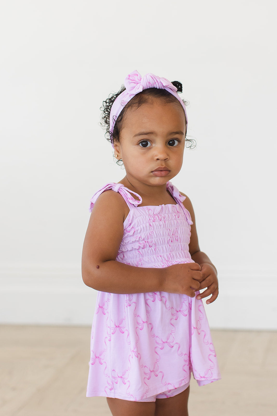 Emeryn - Smocked Diaper Dress Set