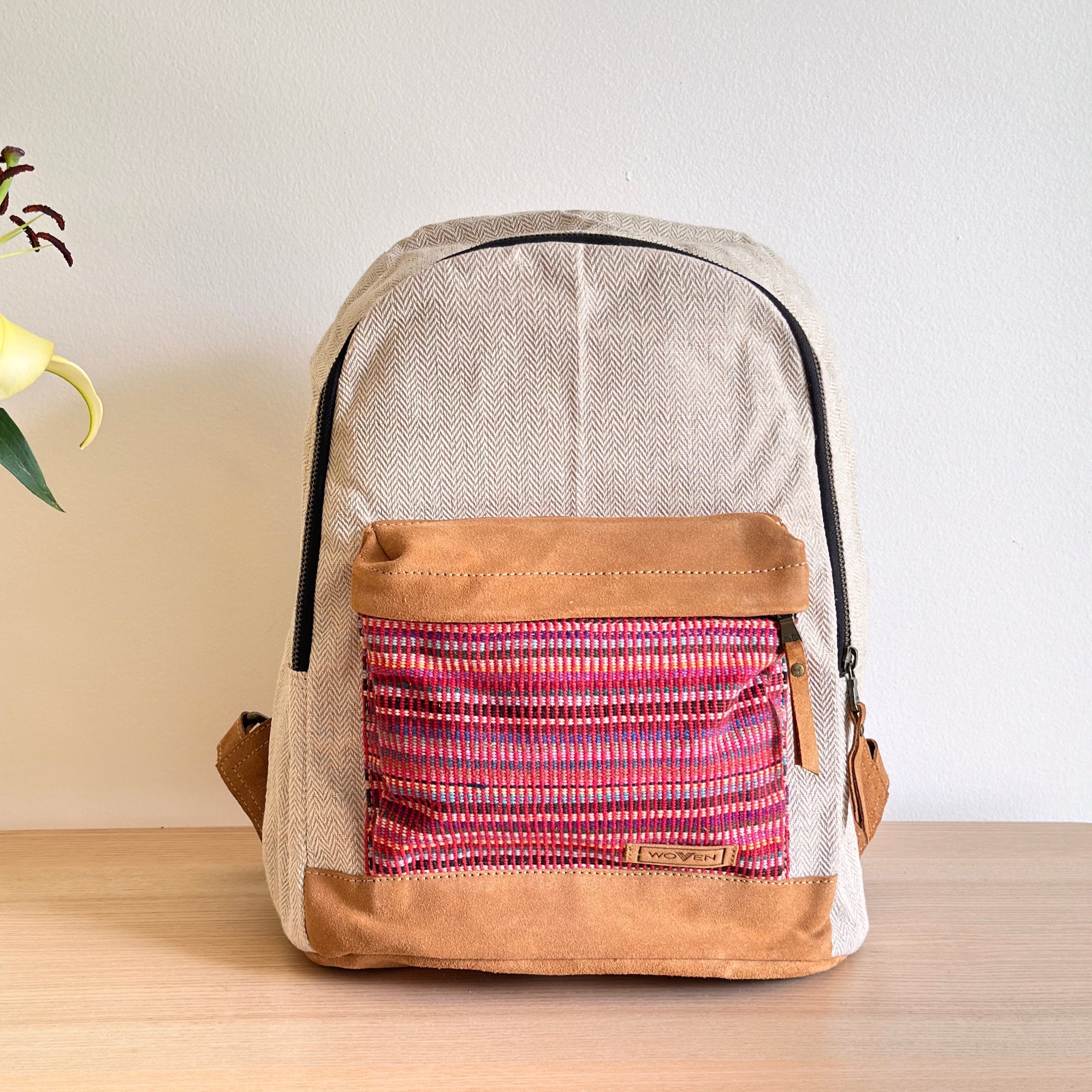 Woven 14" Laptop Backpack - Jazzy