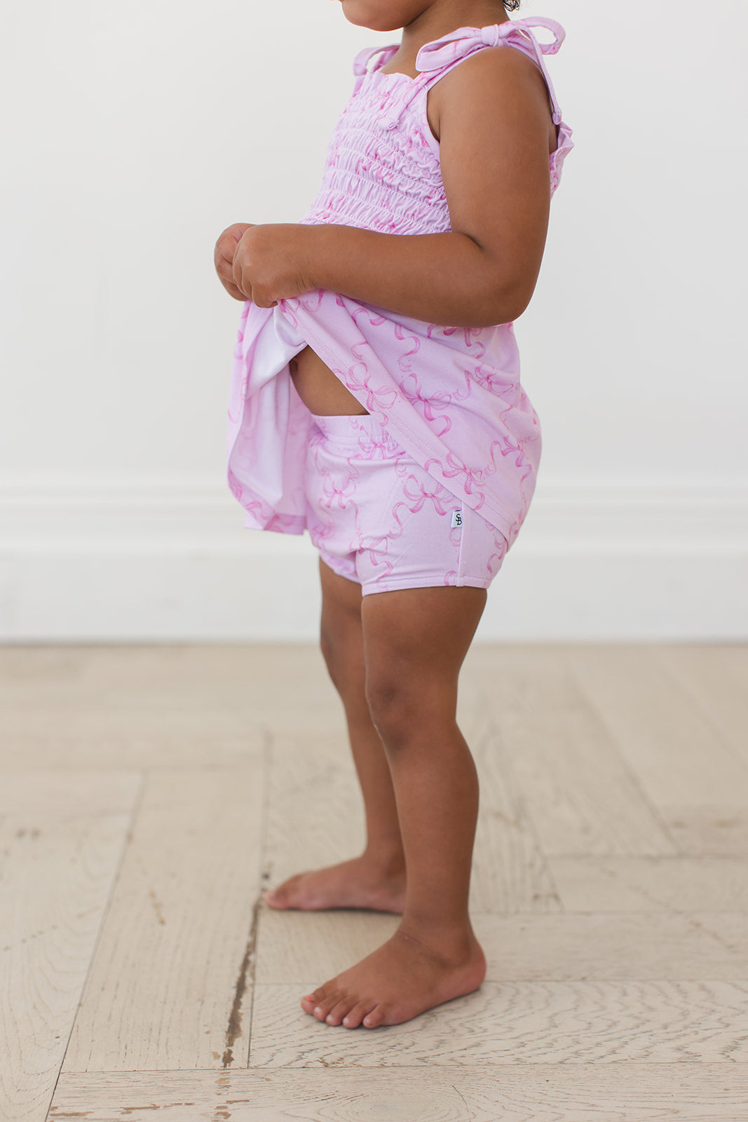 Emeryn - Smocked Diaper Dress Set