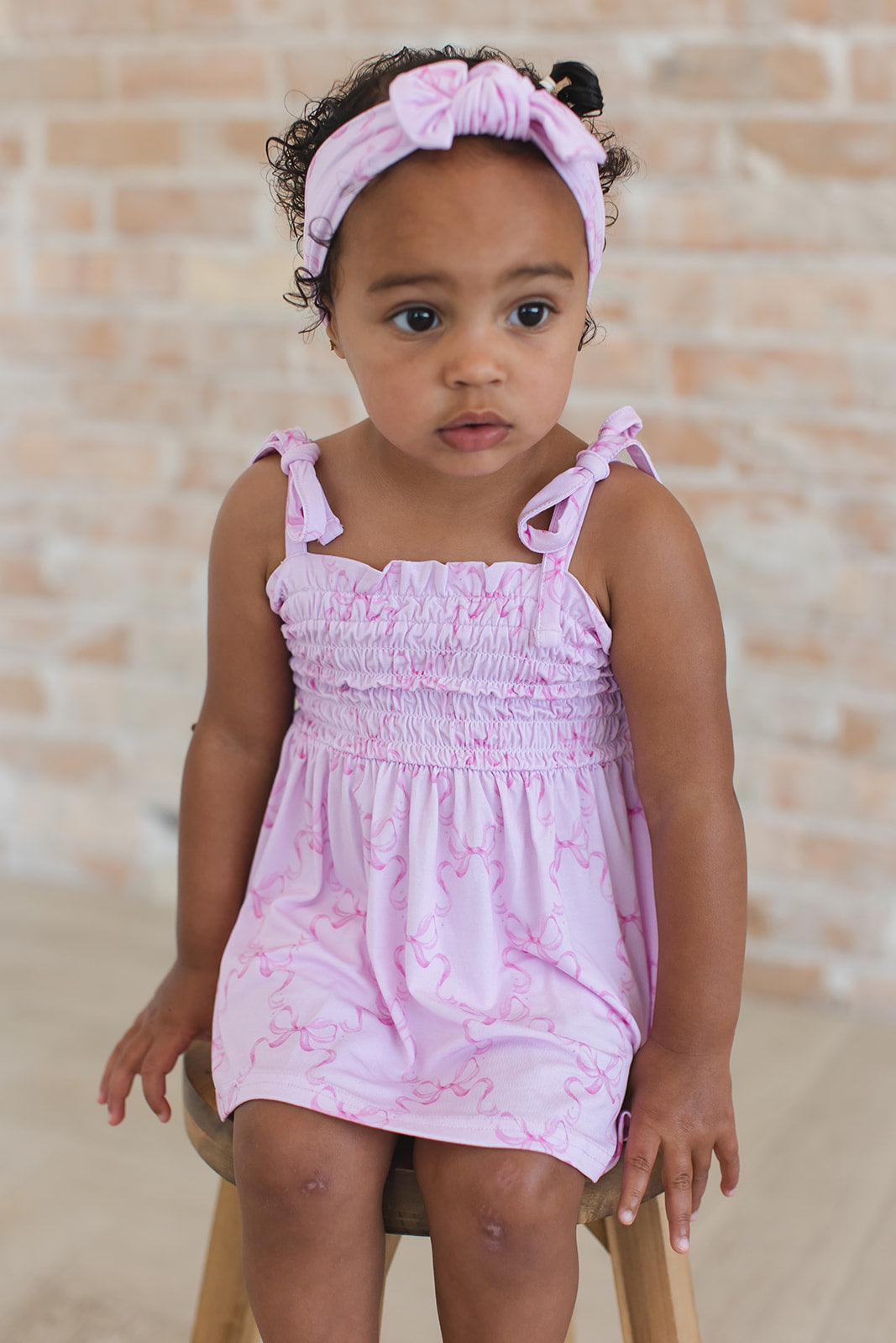 Emeryn - Smocked Diaper Dress Set