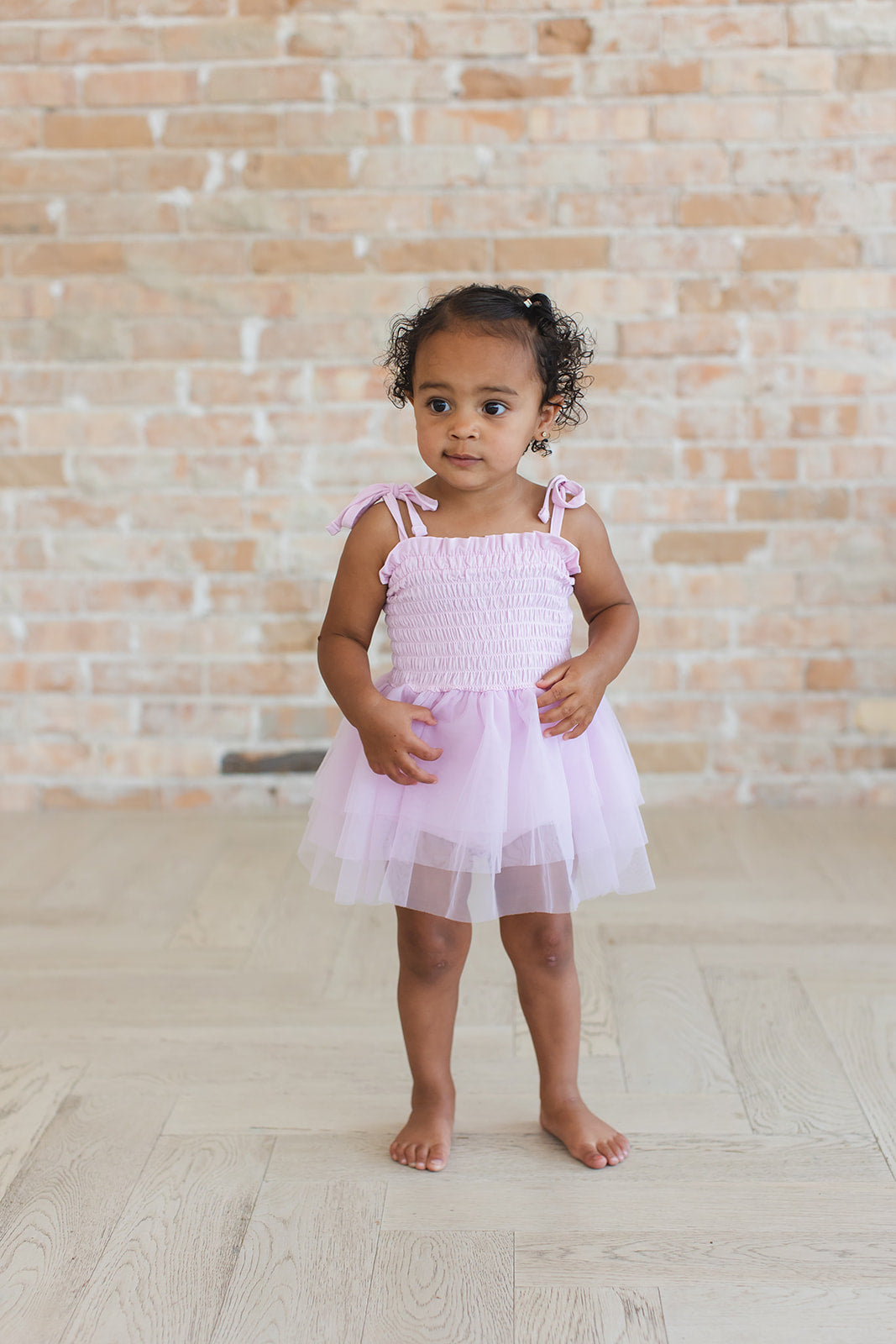 Petal - Smocked Tulle Bodysuit Dress