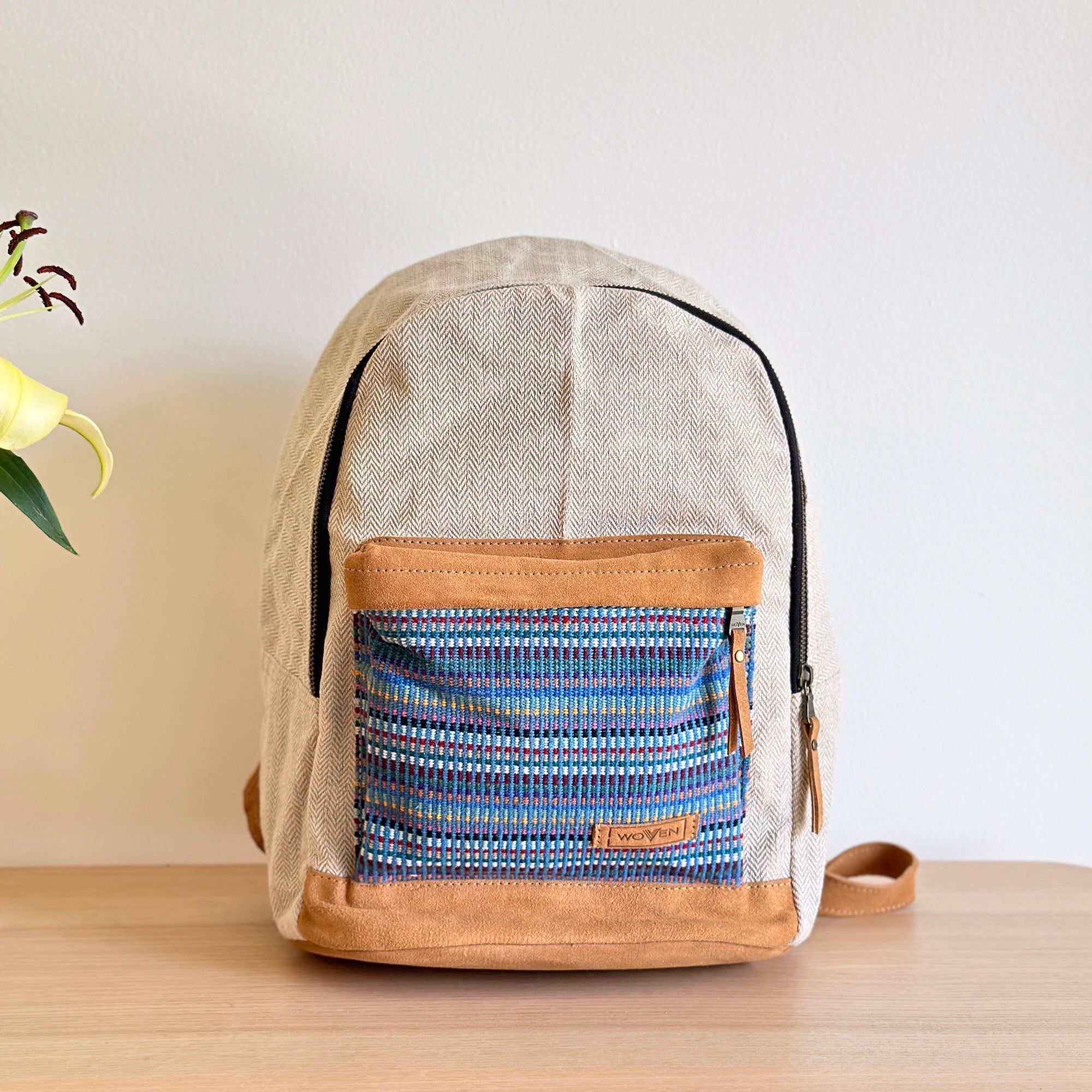 Woven 14" Laptop Backpack - Jazzy