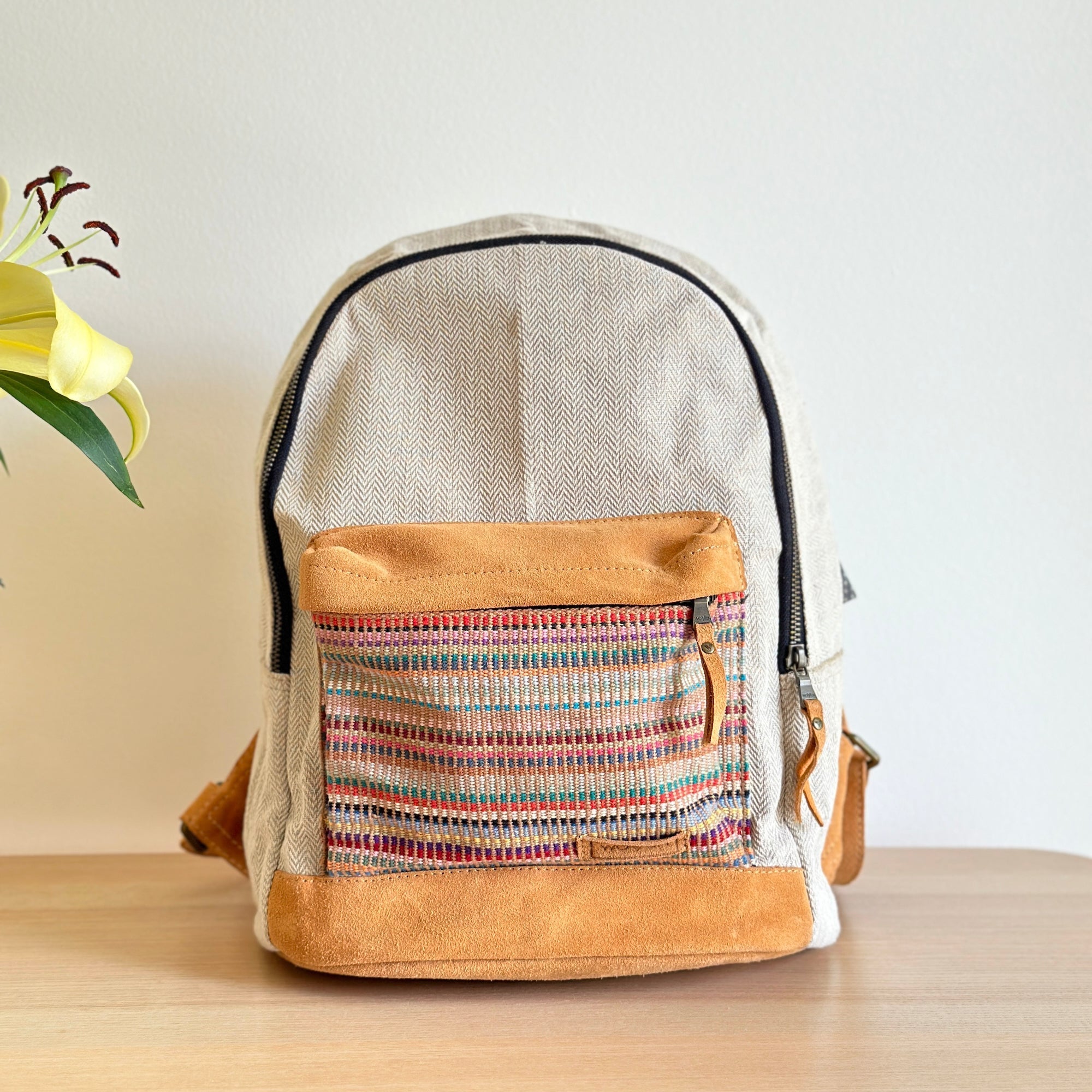Woven 14" Laptop Backpack - Jazzy