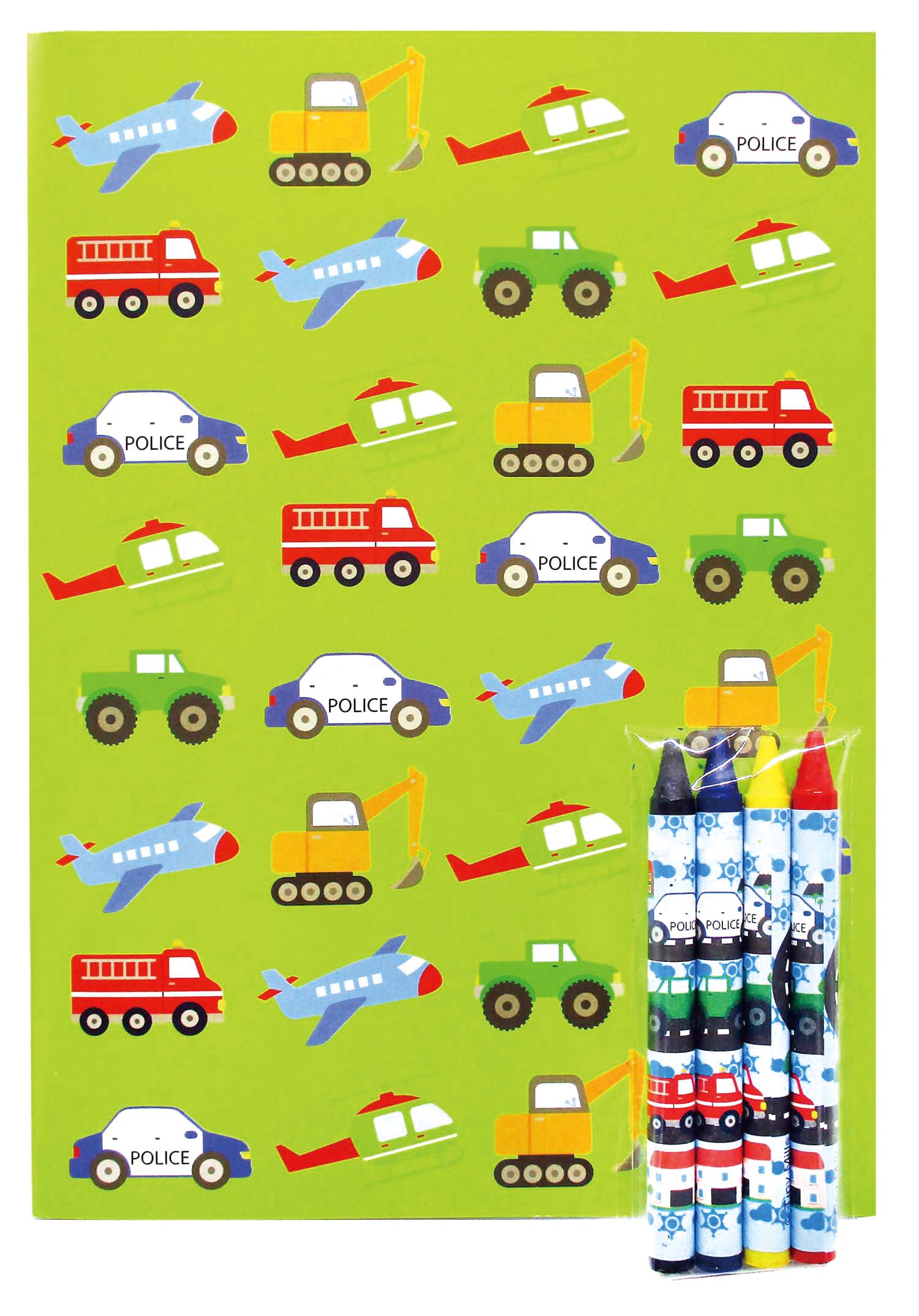Transportation Vehicles Trains And Construction Coloring Books - Set Of 6 Or 12