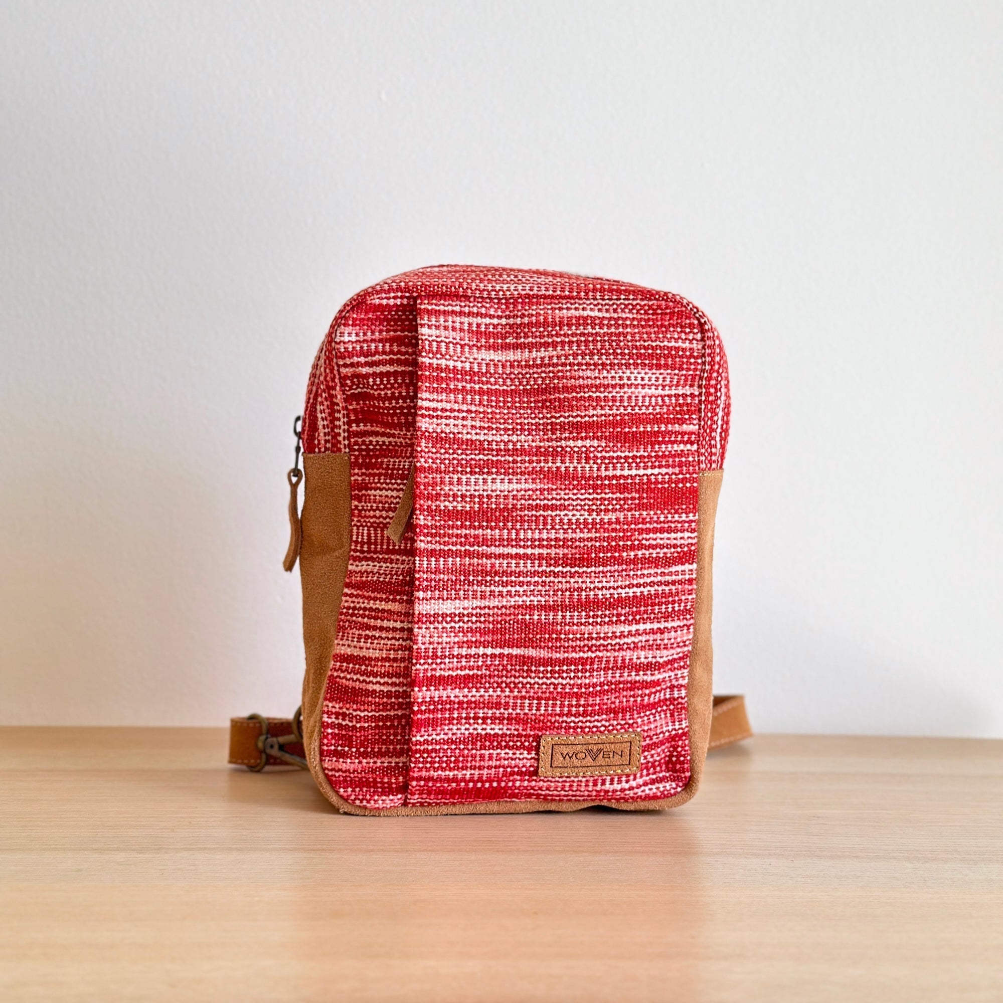 Woven Chest Crossbody Bag