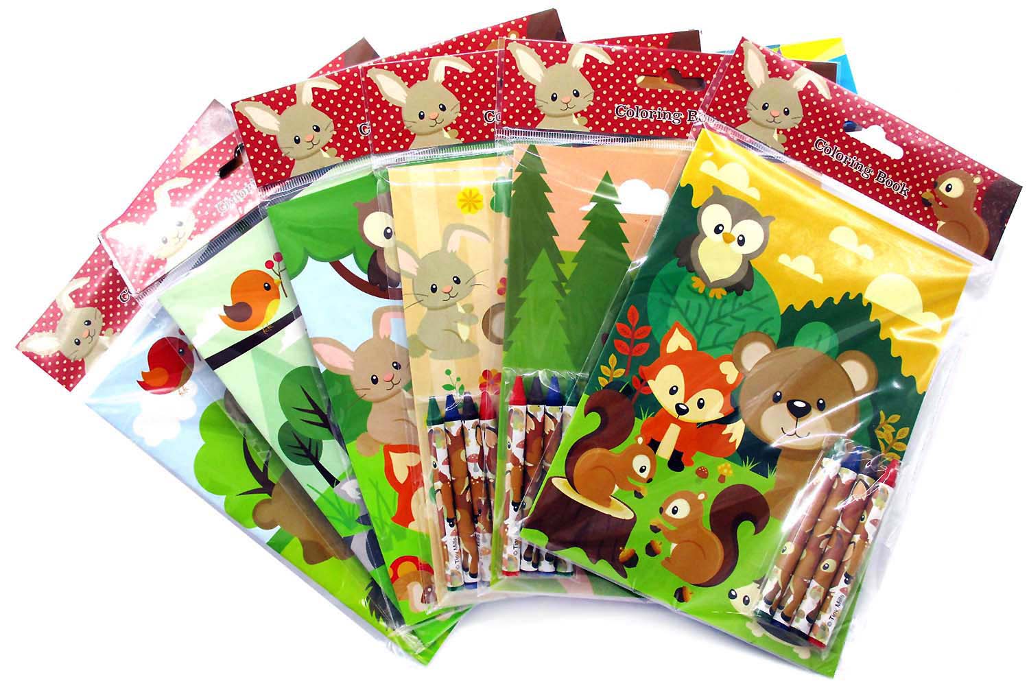 Woodland Animals Coloring Books - Set Of 6 Or 12