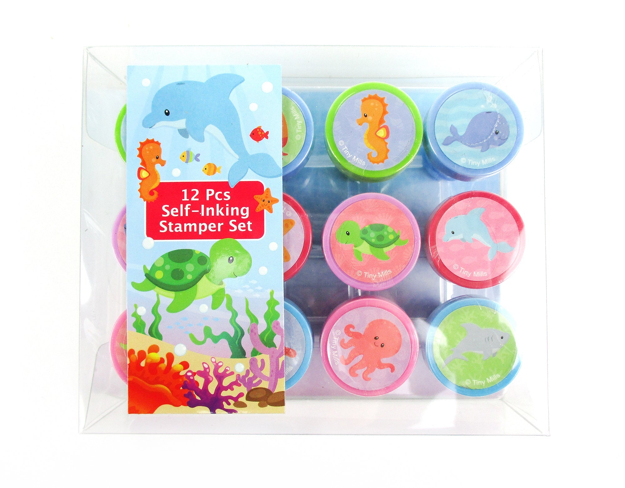 Sealife Stamp Kit For Kids - 12 Pcs