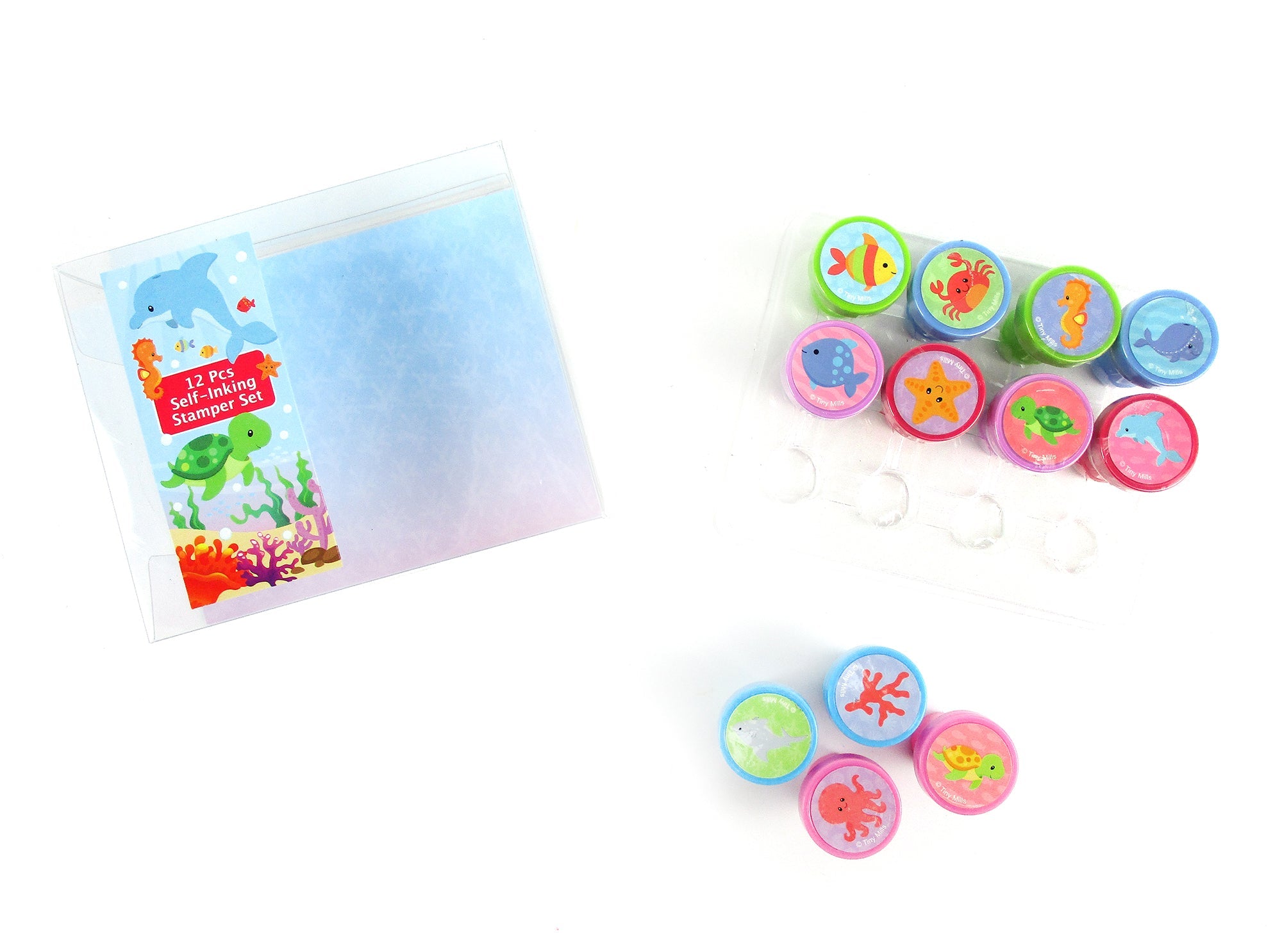 Sealife Stamp Kit For Kids - 12 Pcs