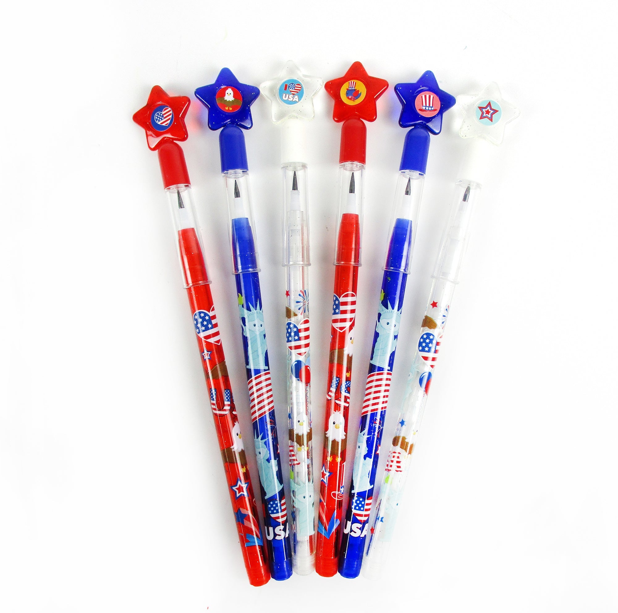Patriotic July 4th Multi Point Pencils
