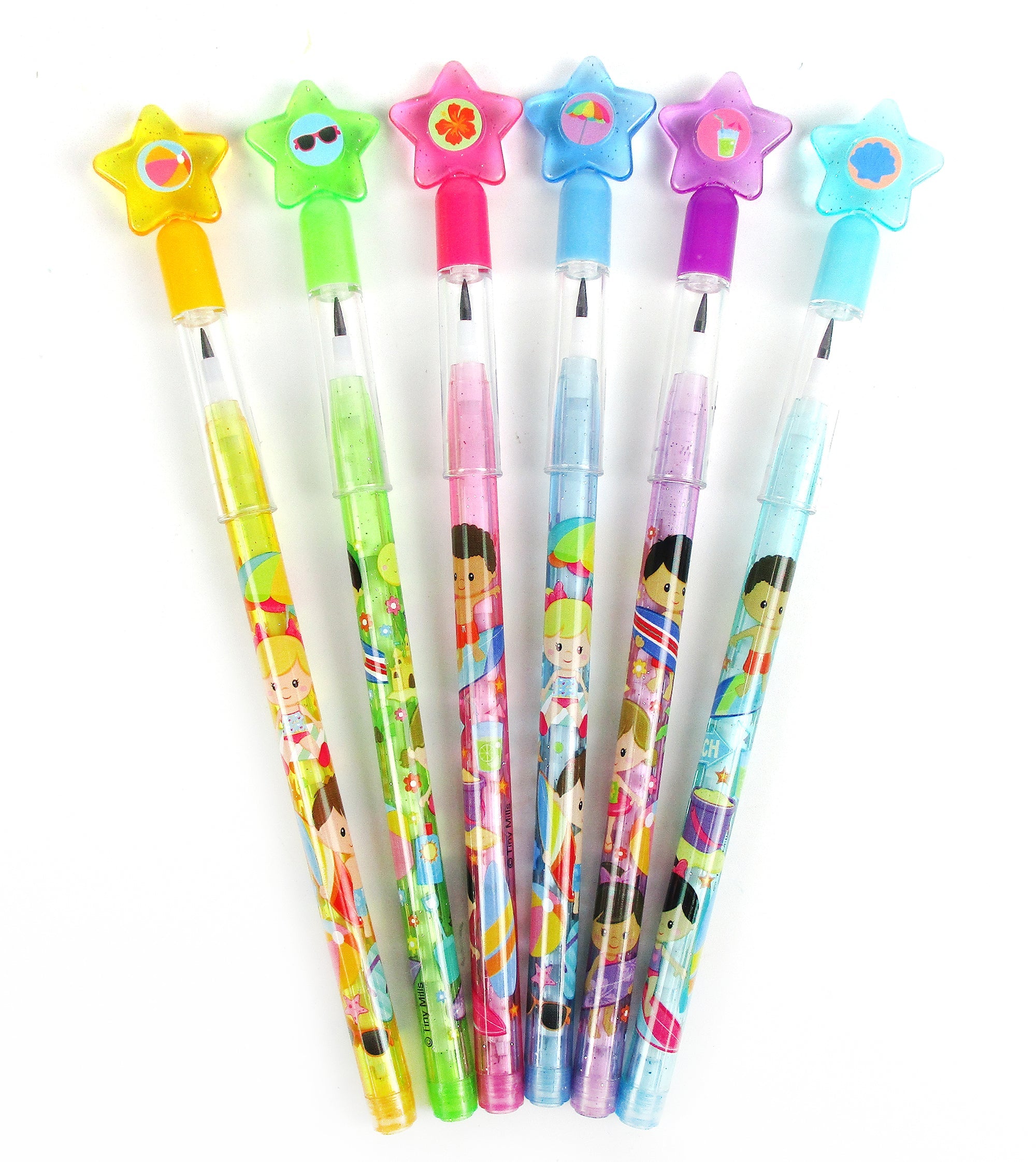 Summer Surfer Beach Multi Point Pencils