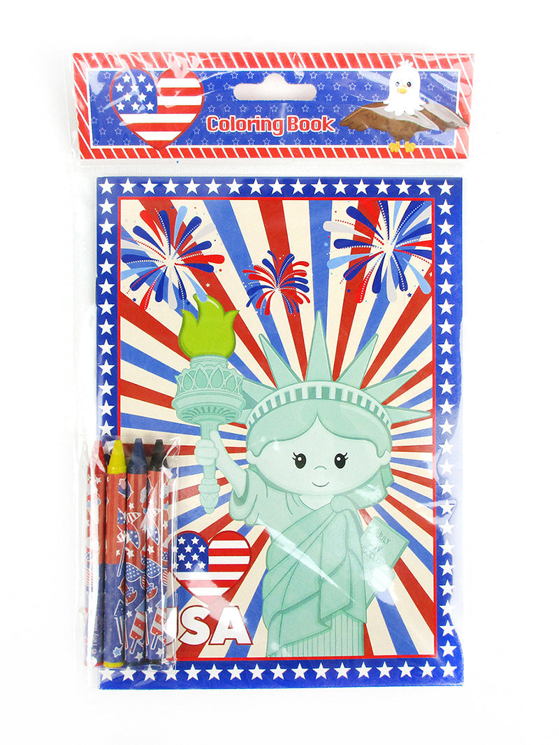 Patriotic 4th Of July Coloring Books - Set Of 6 Or 12