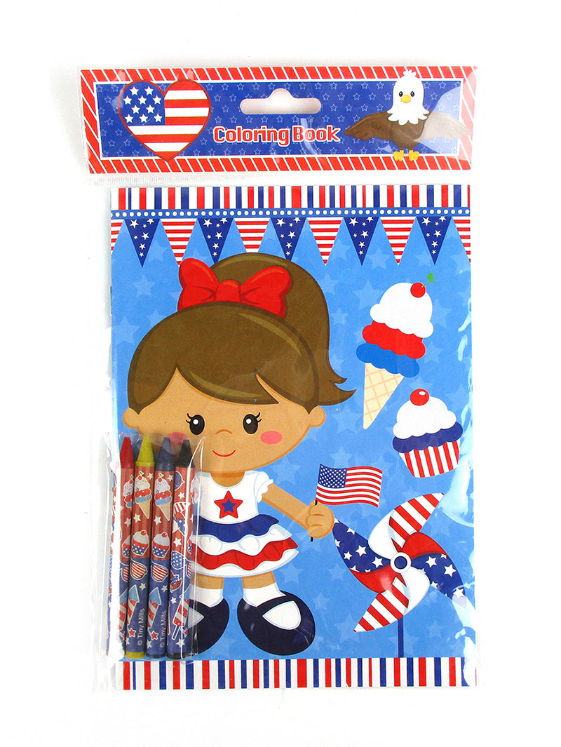 Patriotic 4th Of July Coloring Books - Set Of 6 Or 12