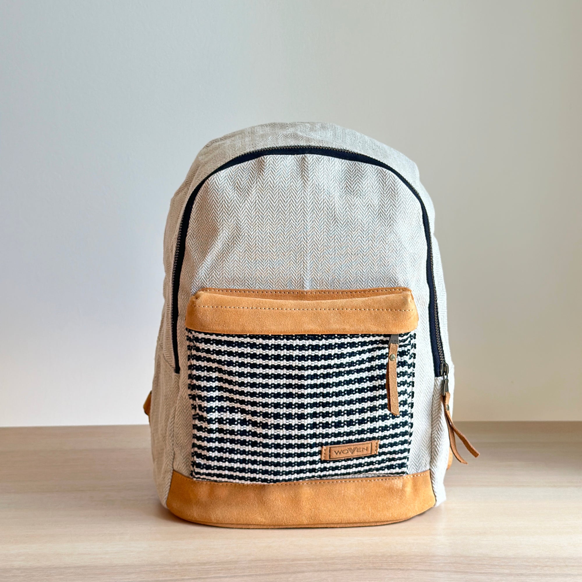 Woven 14" Laptop Backpack - Houndstooth