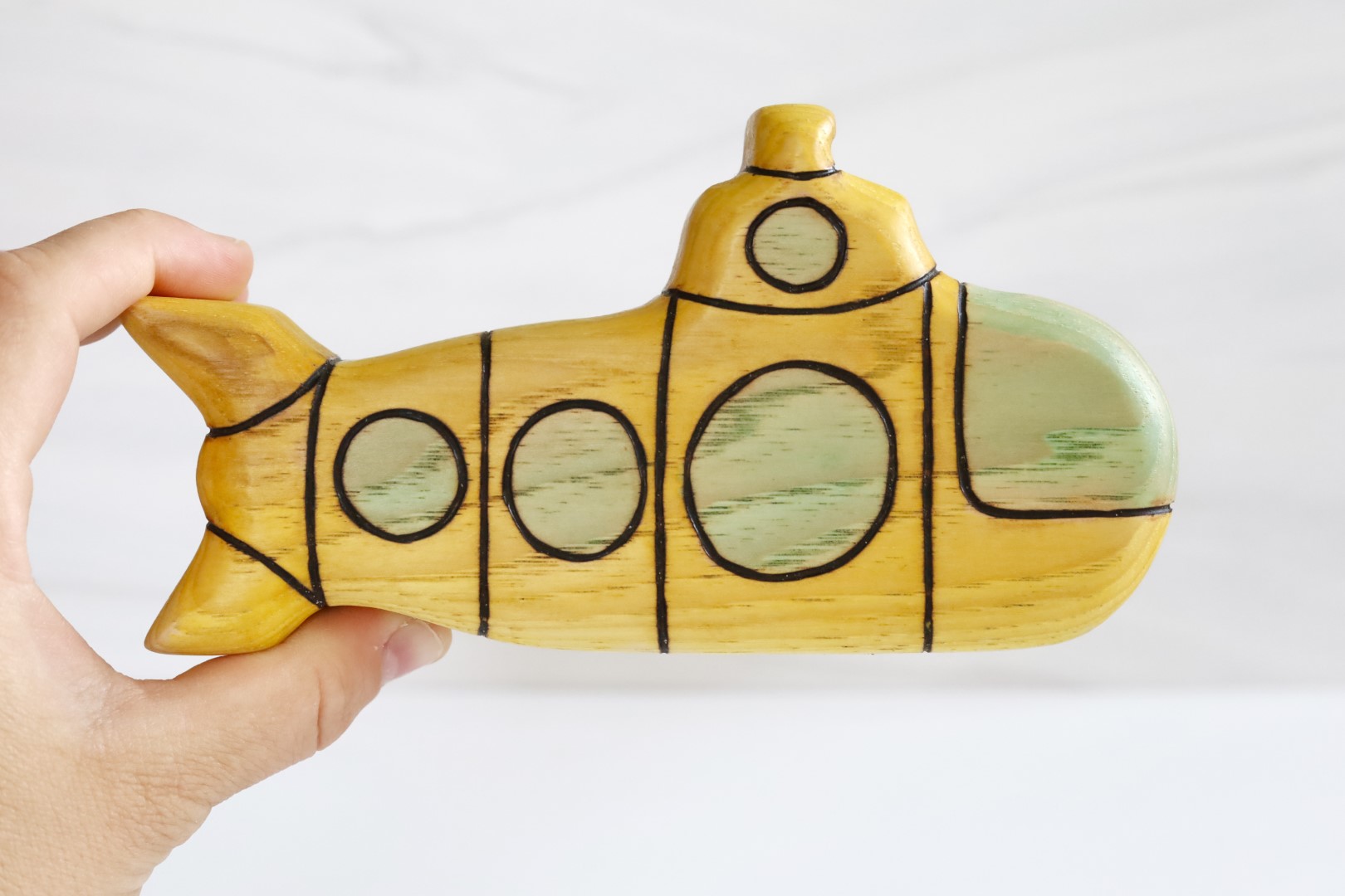 Wooden Submarine Toy