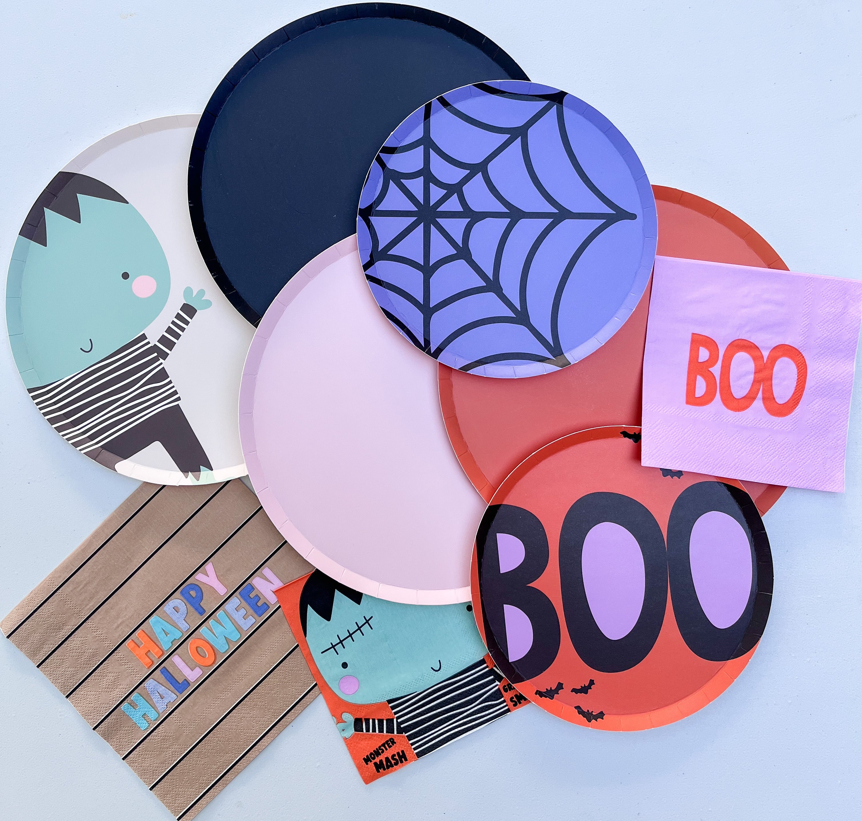 Large Striped Halloween Napkin