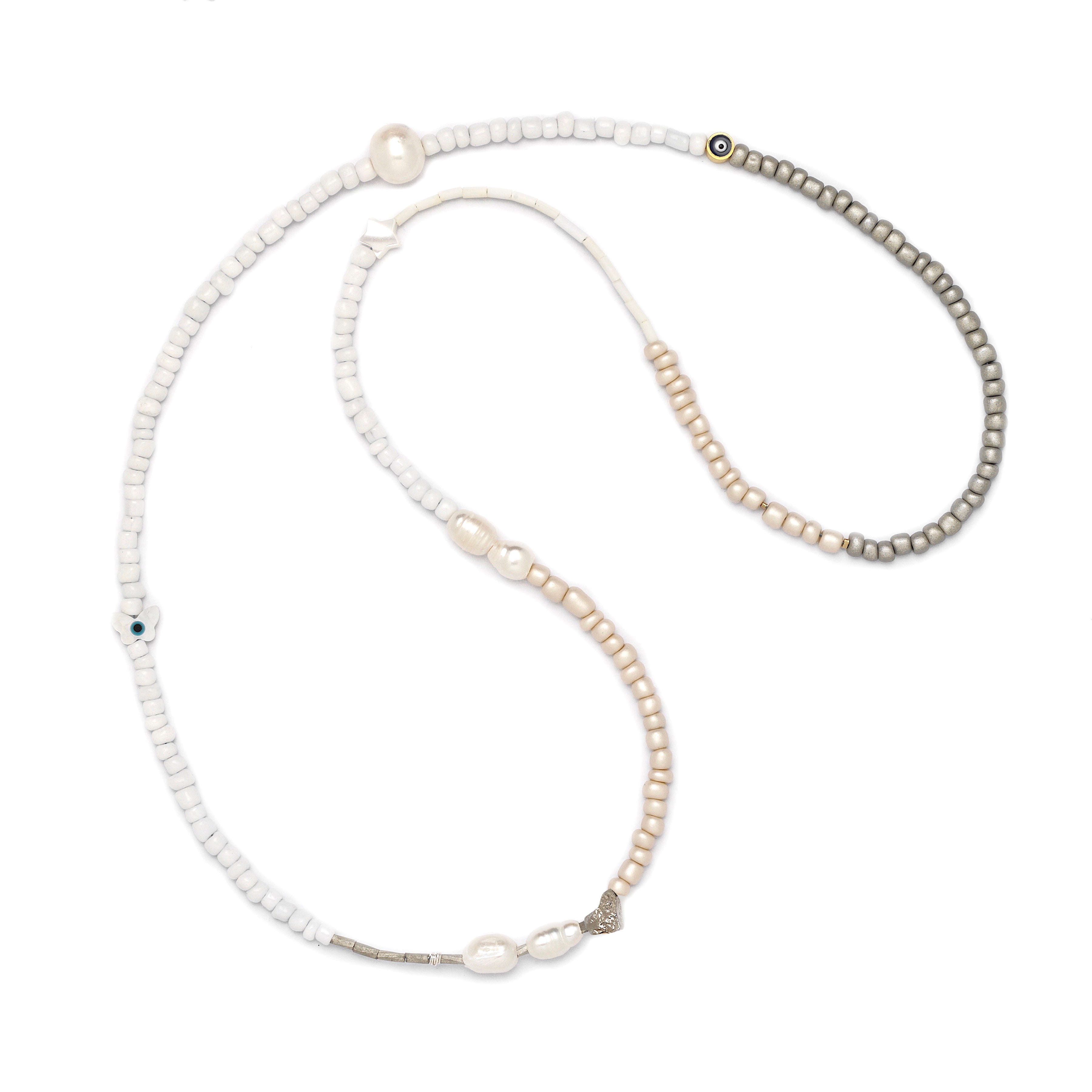 Snow Evil Eye Necklace