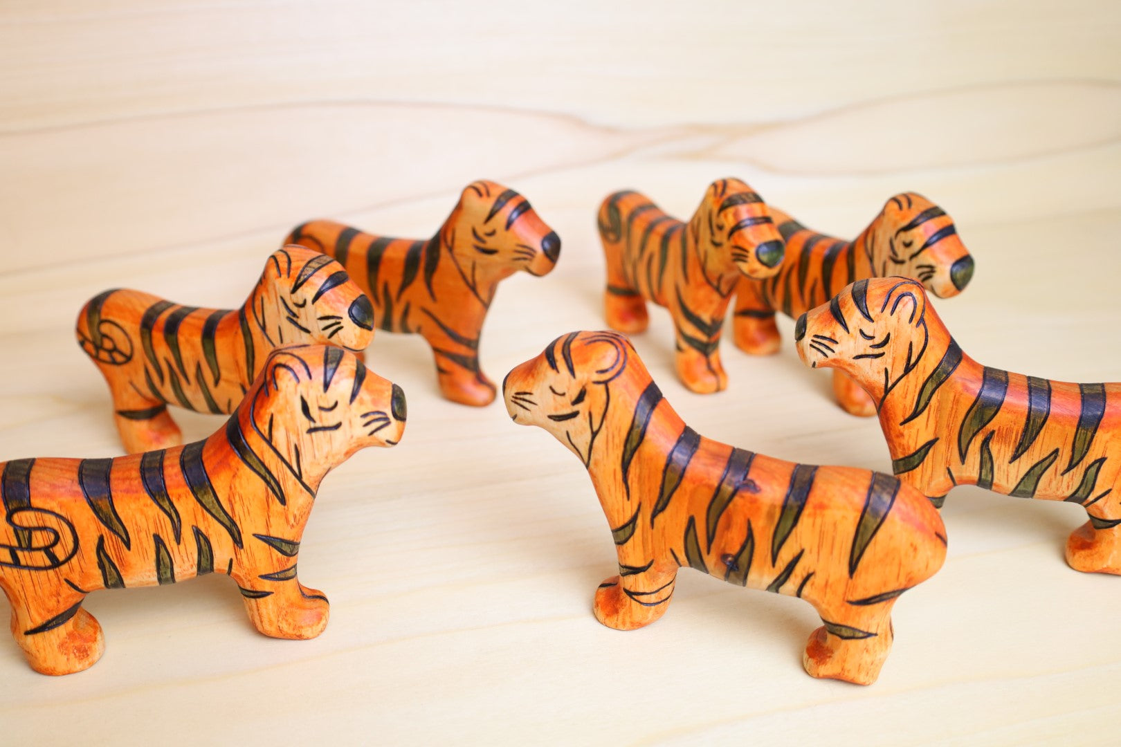 Wooden Tiger Toy