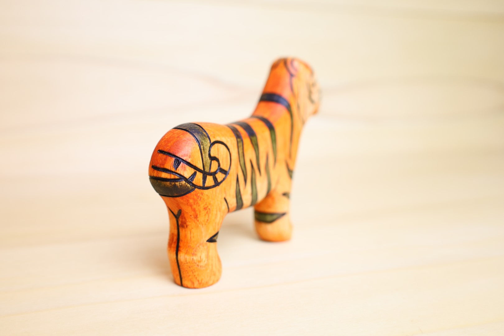 Wooden Tiger Toy