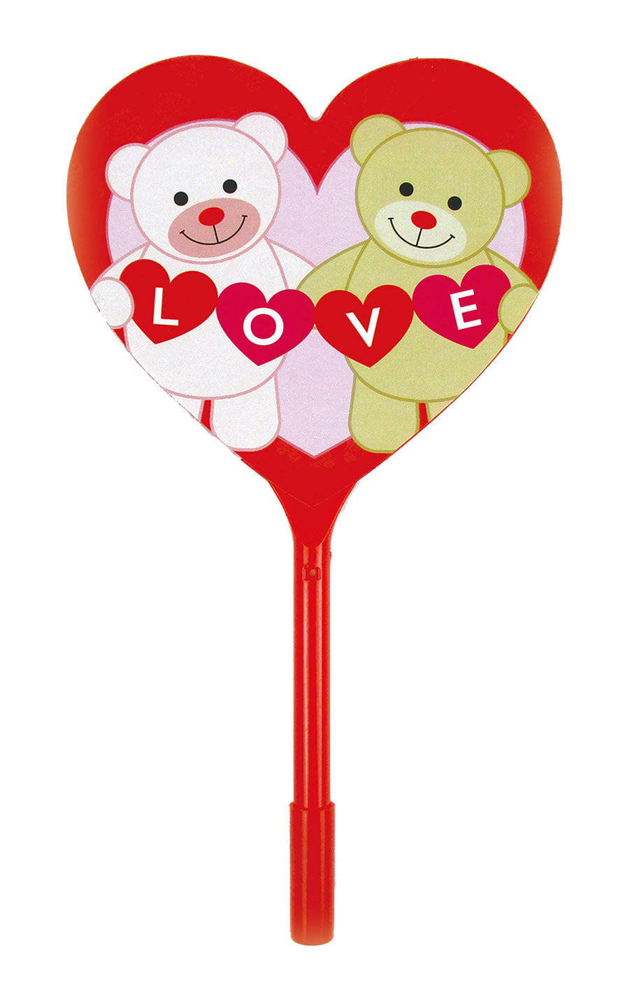 Valentine's Day Heart Shaped Fan Pen, 12 Pack