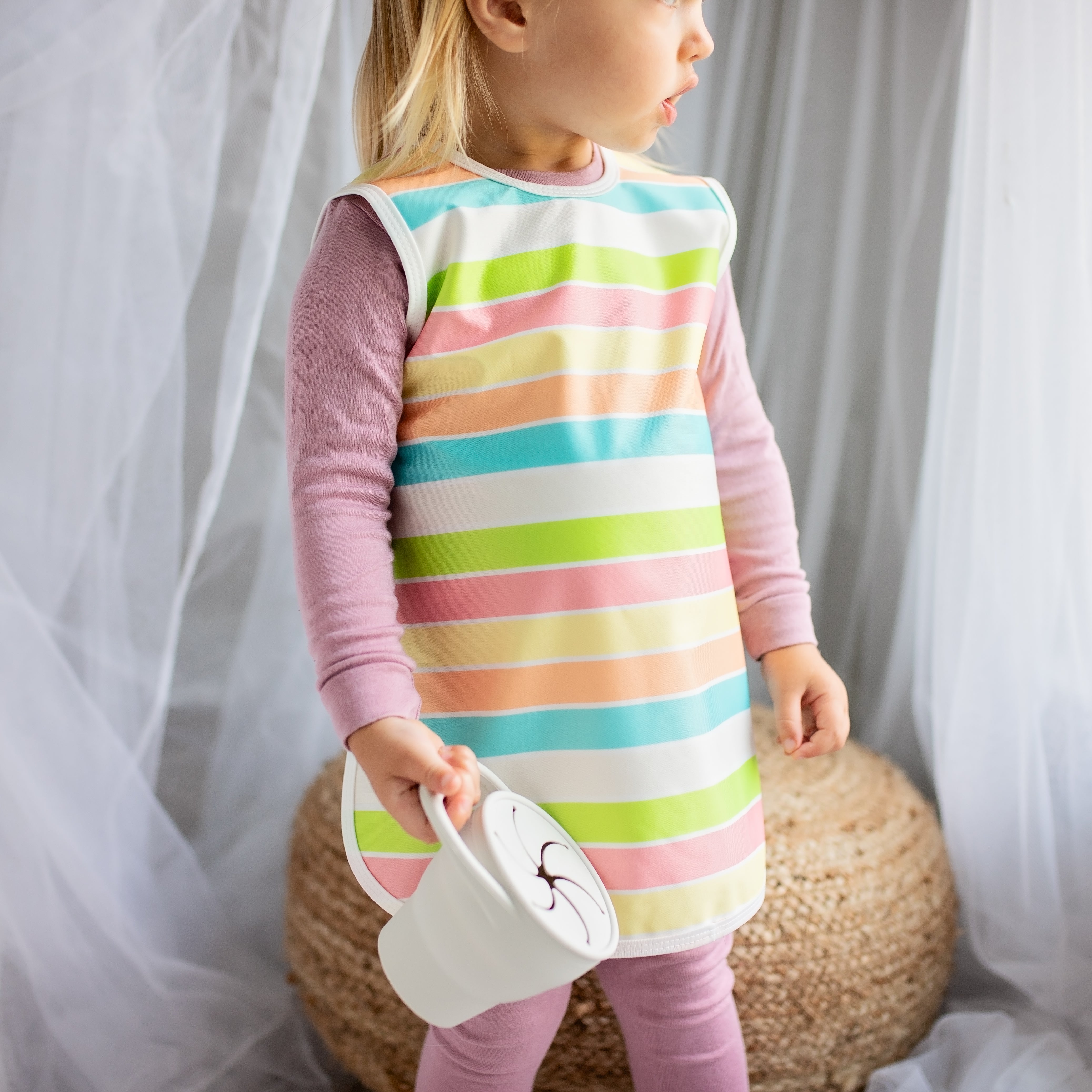 Rainbow Stripes Bapron