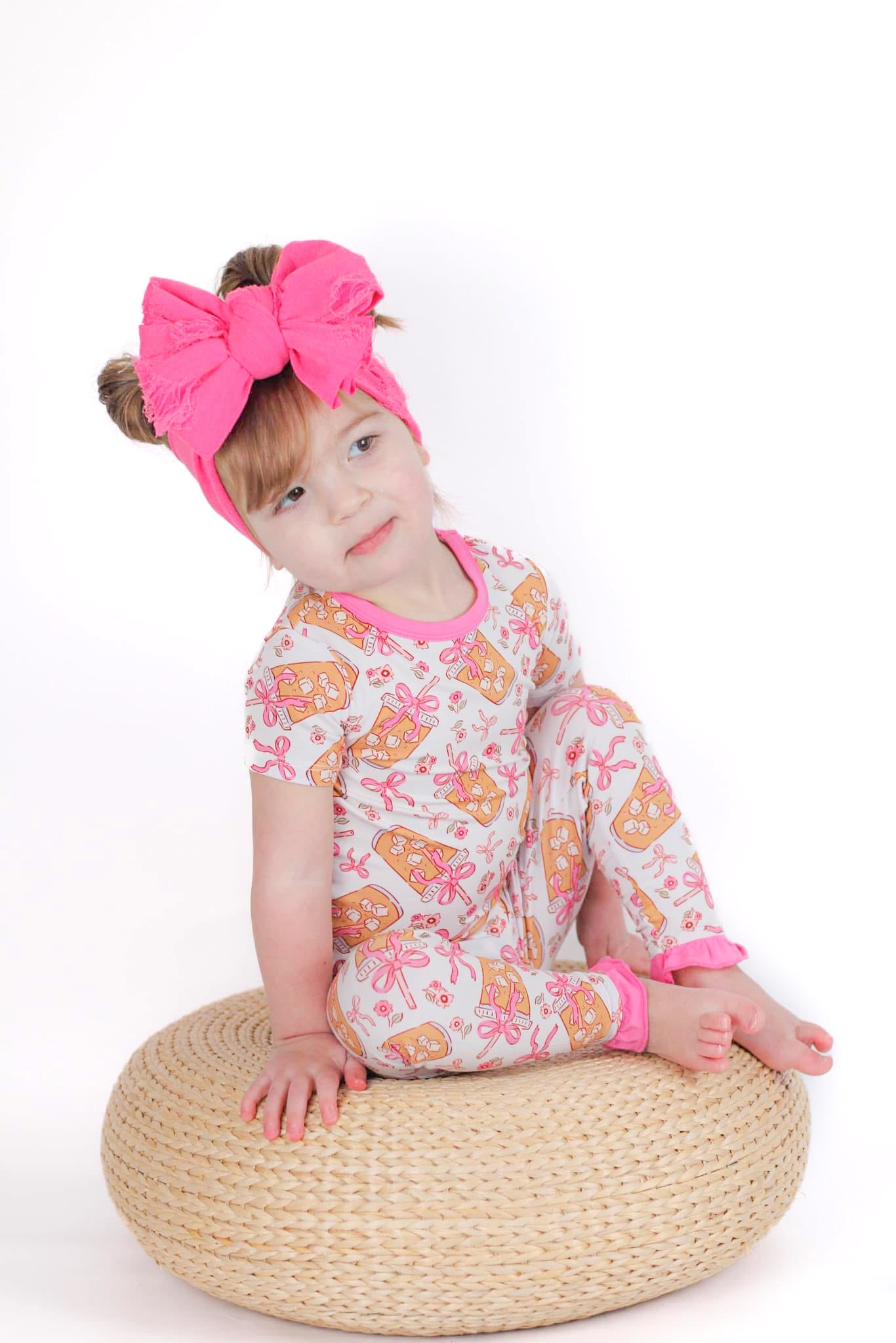 Bows And Brews Bamboo Two Piece Pajama Set