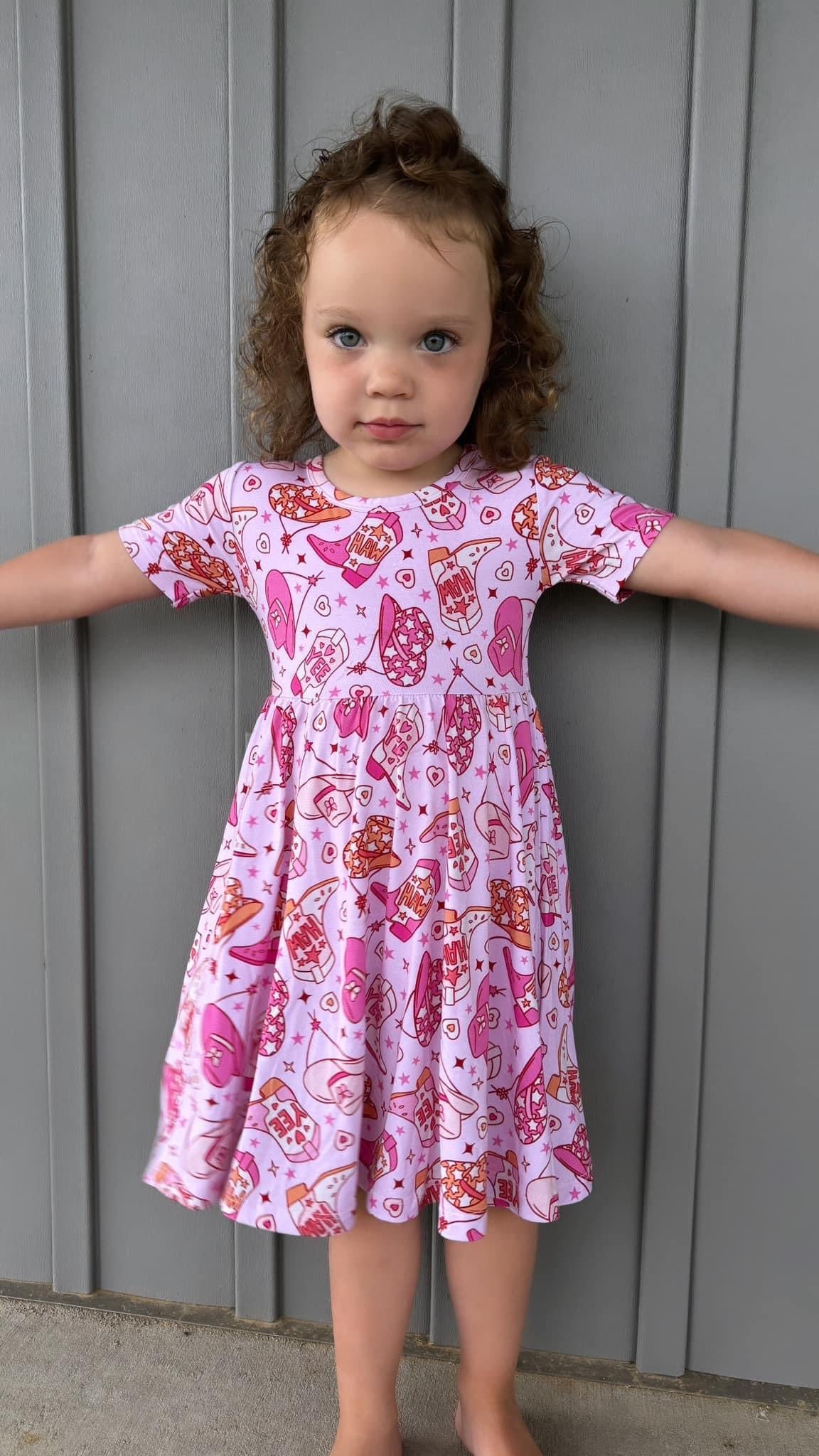 Yee Haw (pink) - Dress
