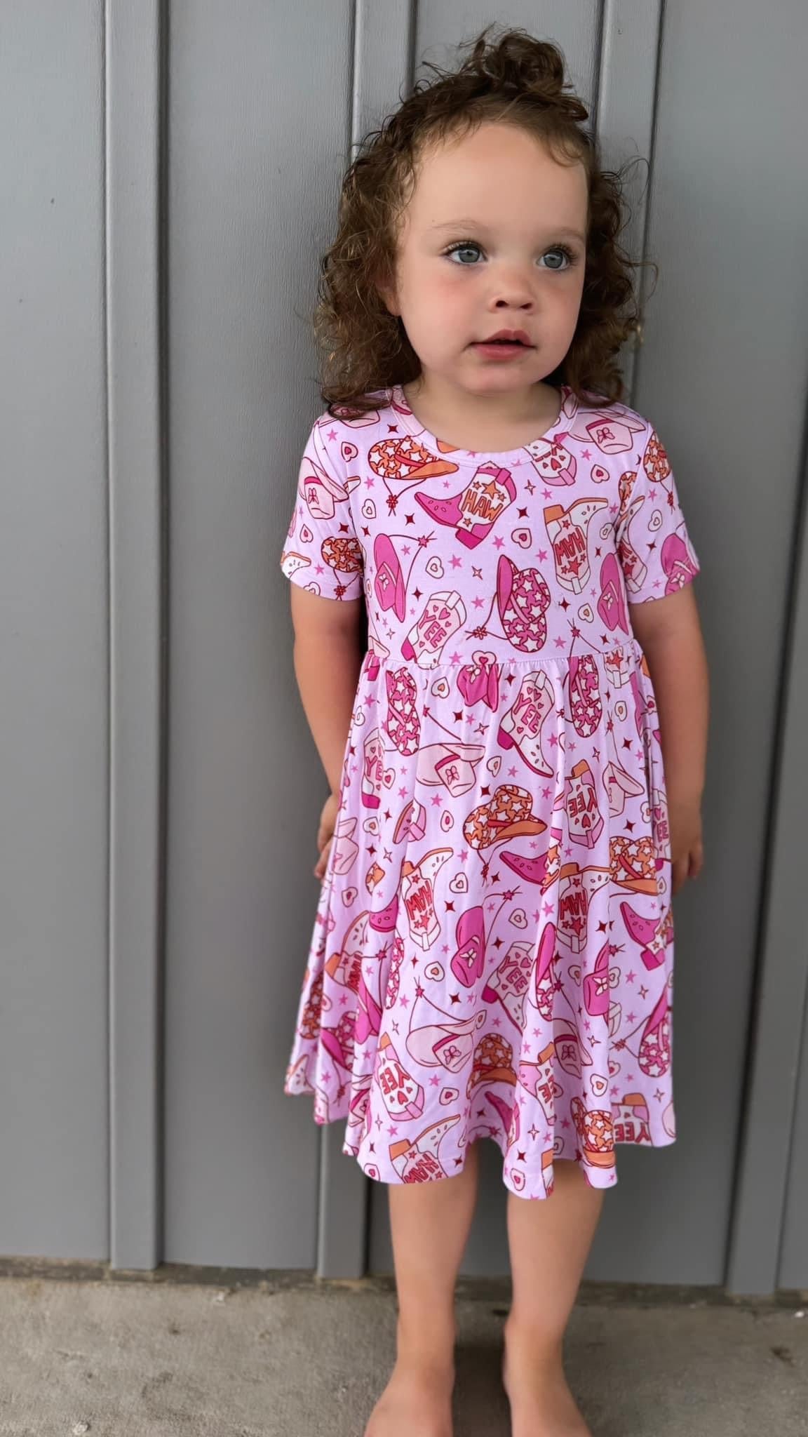 Yee Haw (pink) - Dress