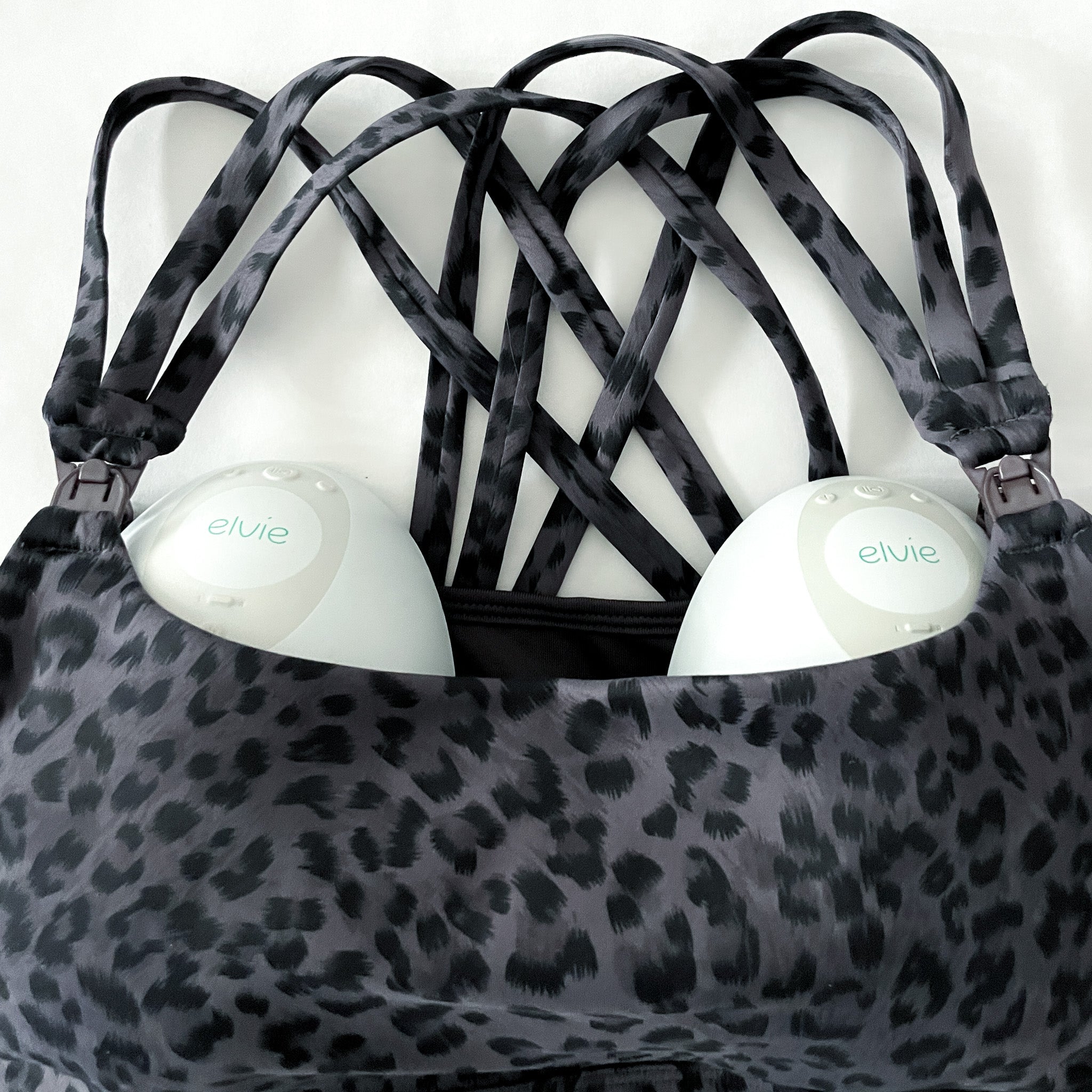 Chloé 4 Running Nursing & Pumping Sports Bra (gray Leopard)