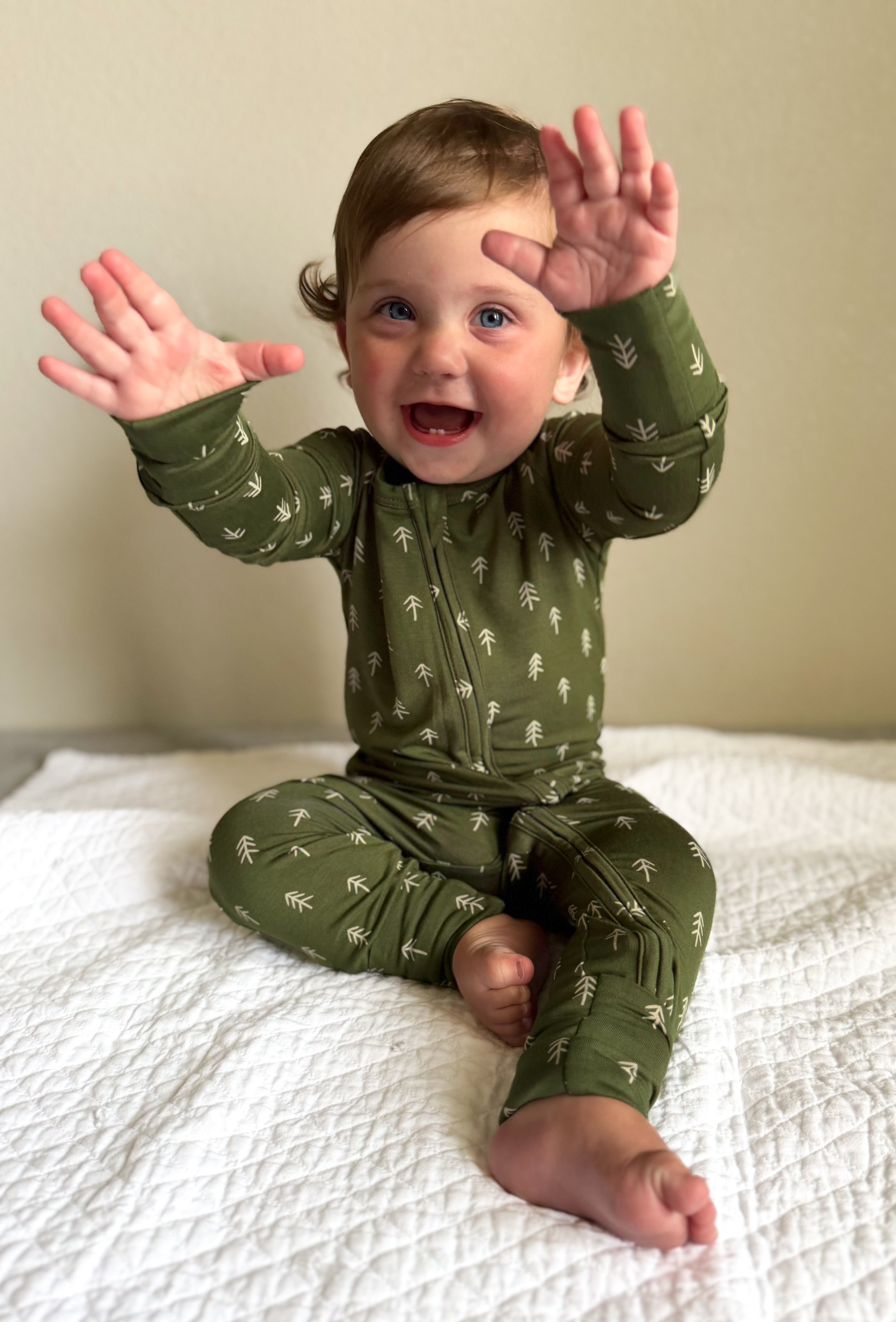 Evergreen Dreams Bamboo Zippy Pajamas