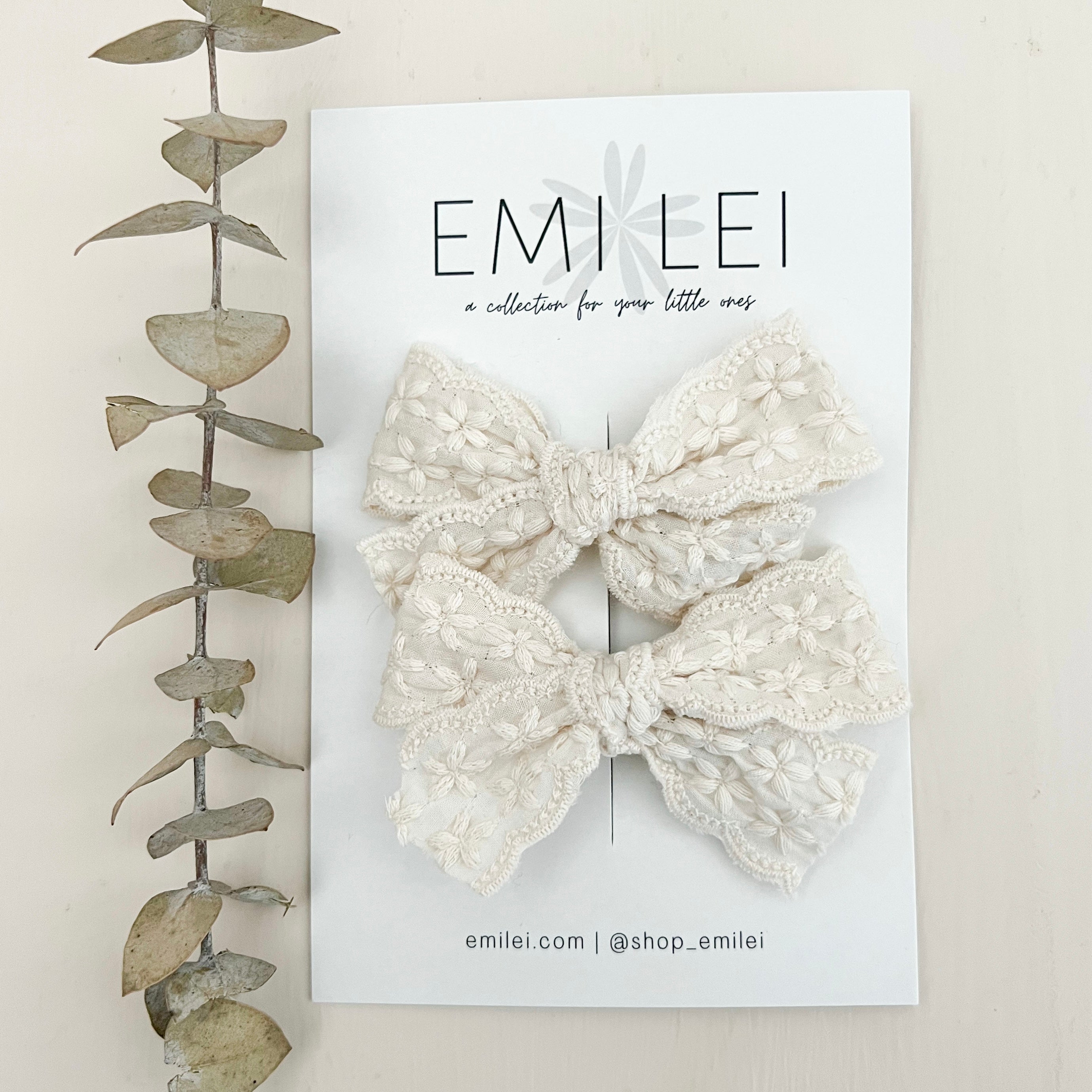 Pigtail Bow Clips