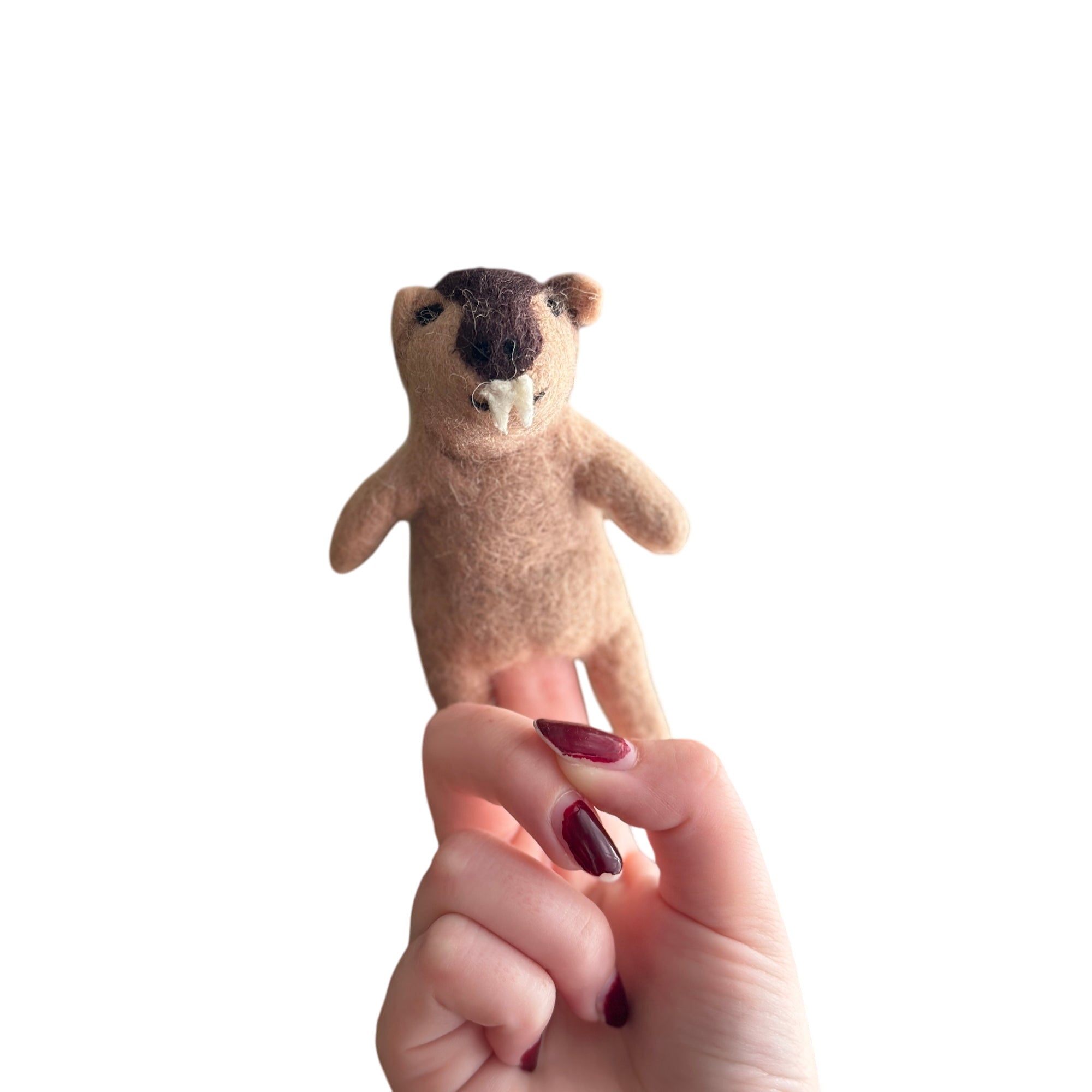 Wombat Finger Puppet