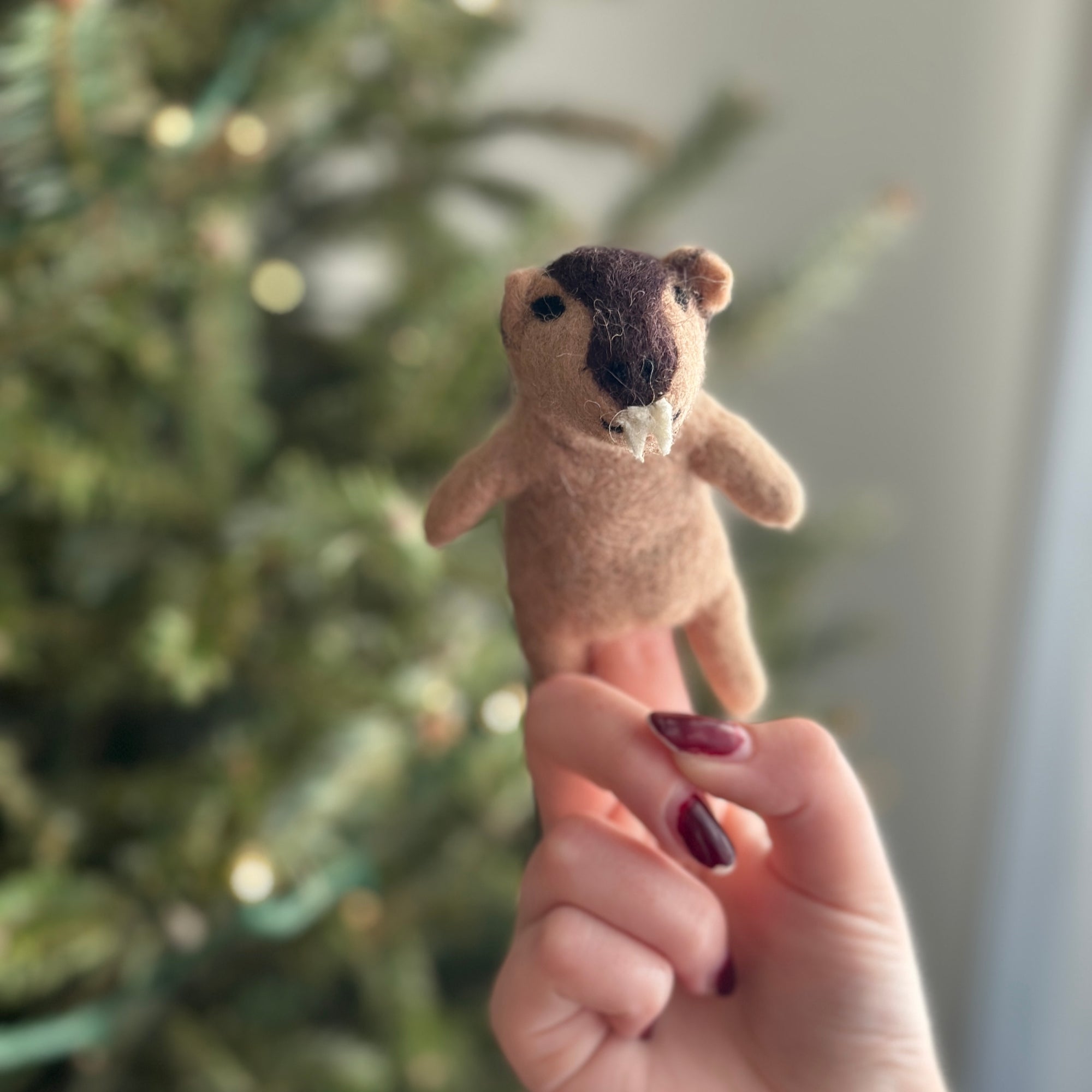 Wombat Finger Puppet