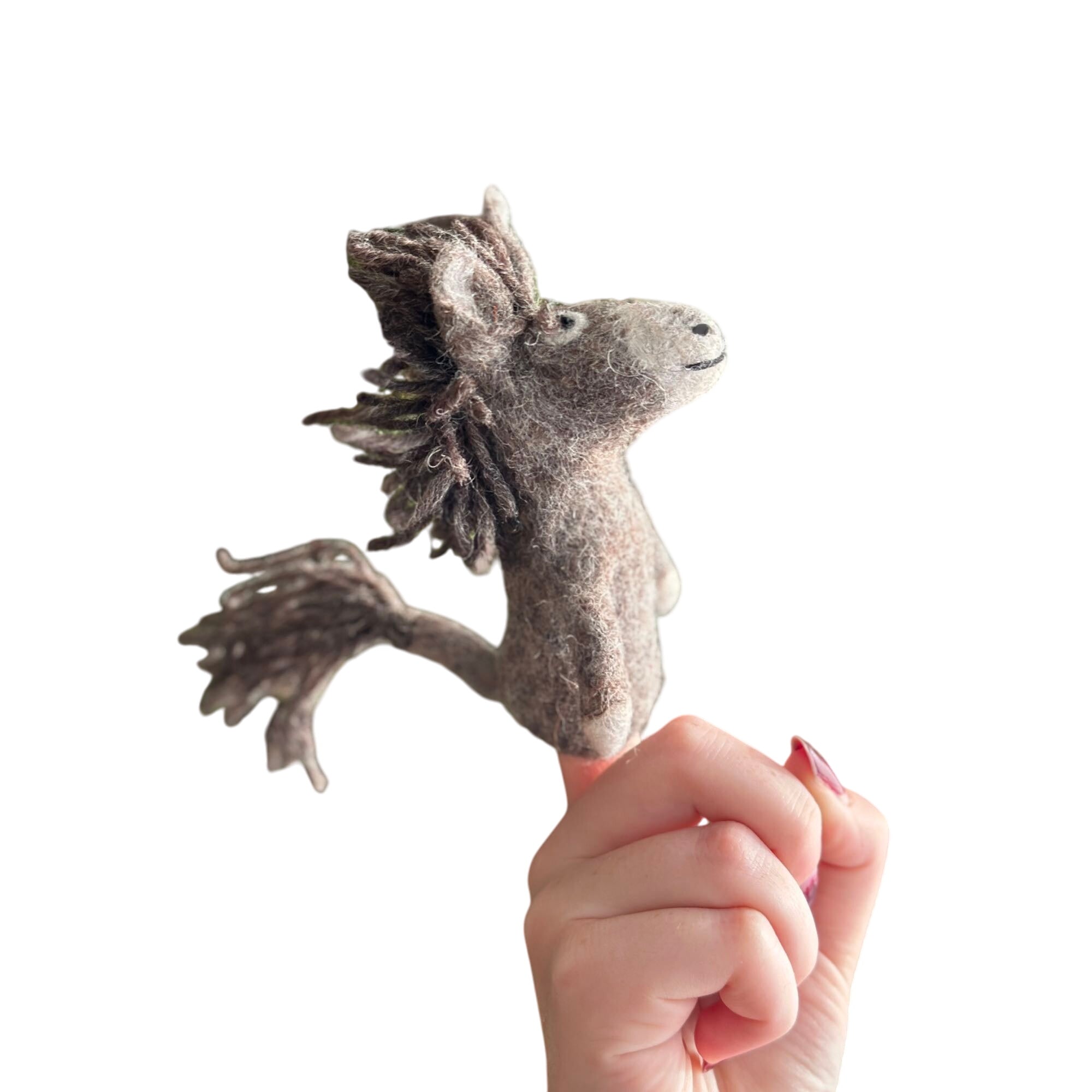 Felt Finger Puppet - Donkey