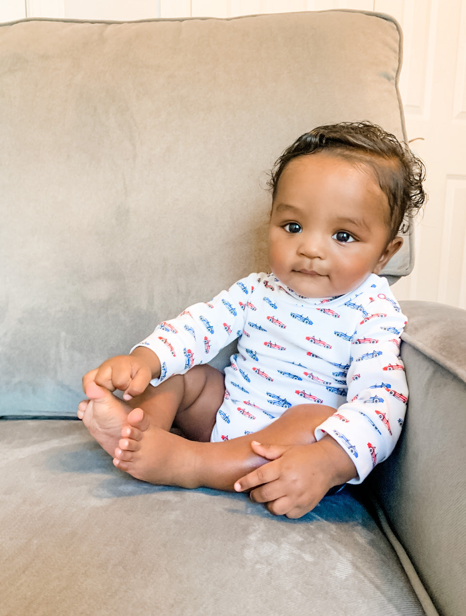 Red Cobra Car Turtleneck Onesie