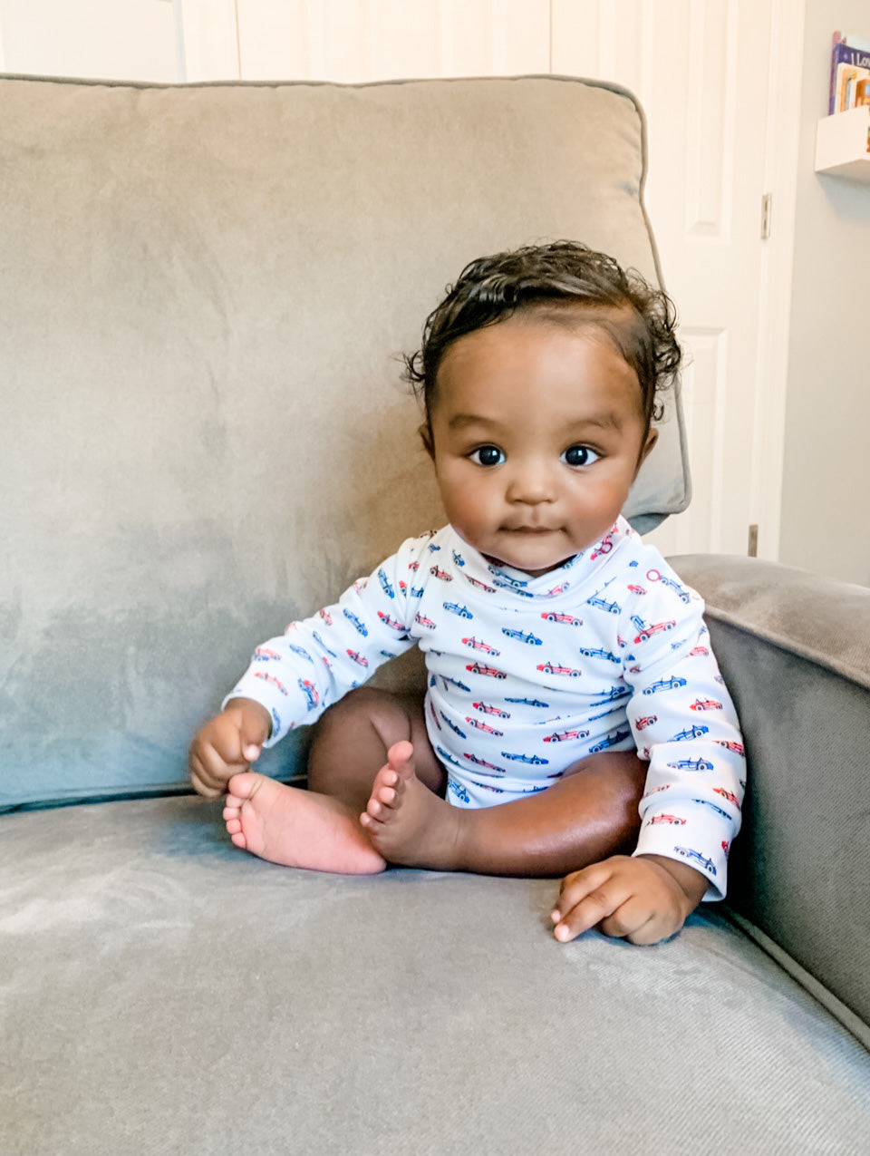 Red Cobra Car Turtleneck Onesie