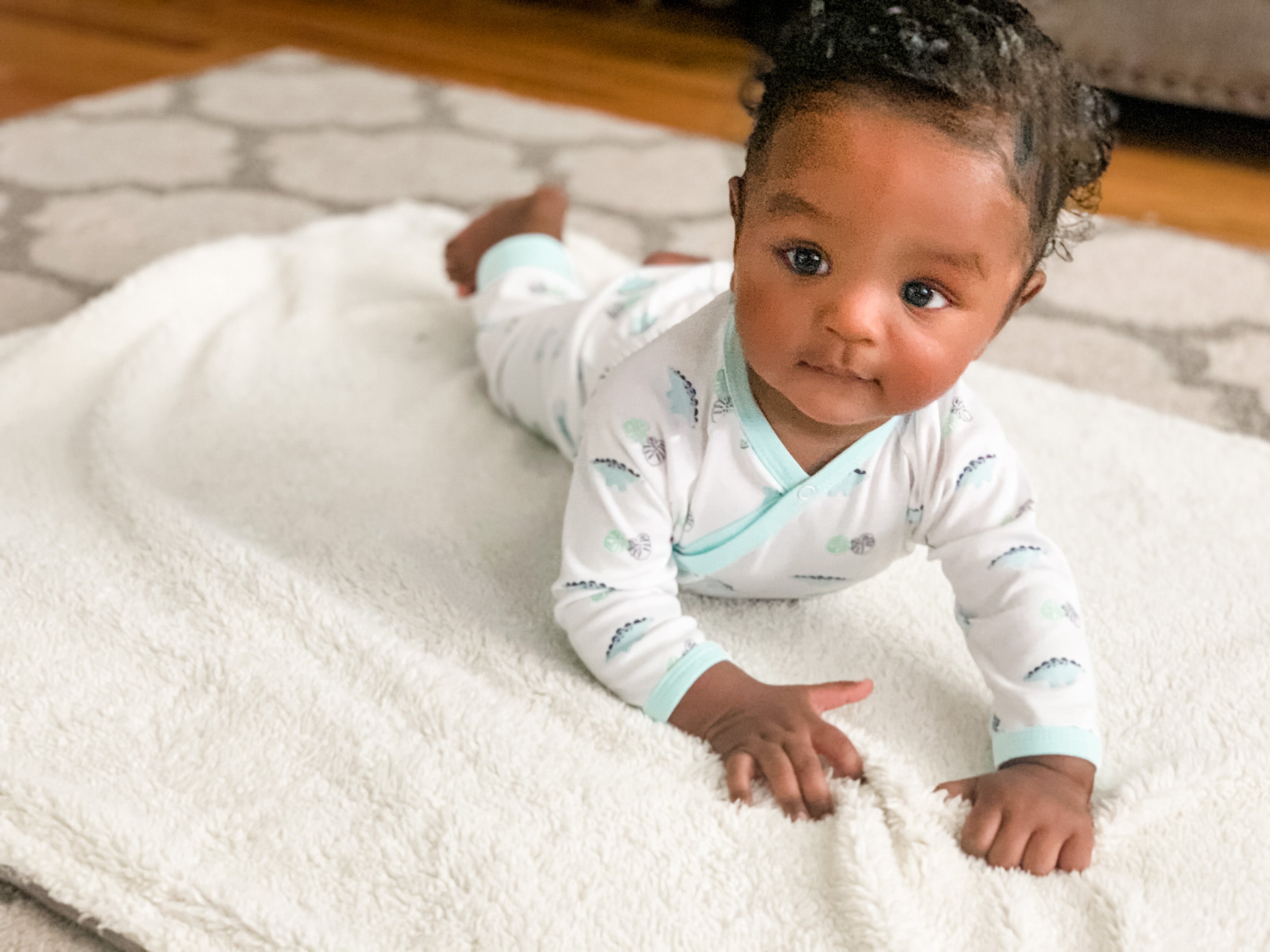 Long Sleeve Dino Print Onesie