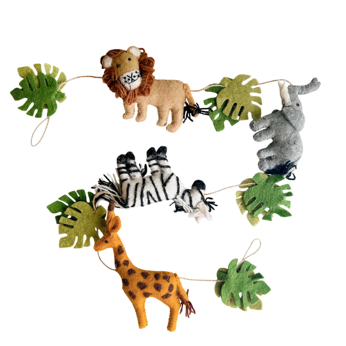 Felt Jungle Animal Garland