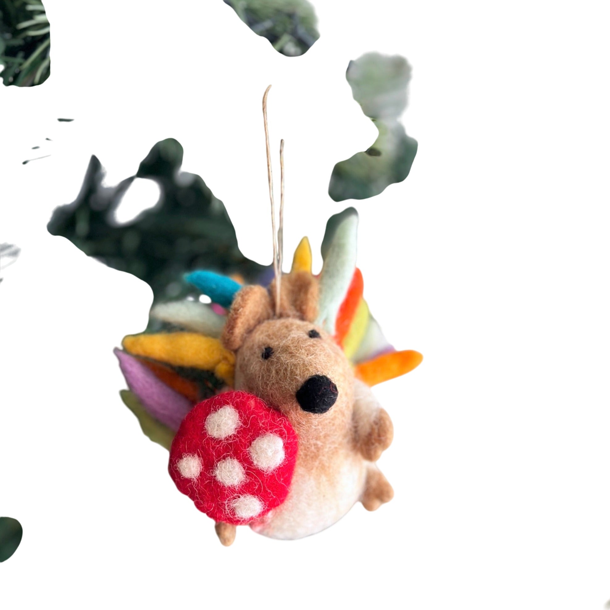 Felt Ornament - Hedgehog