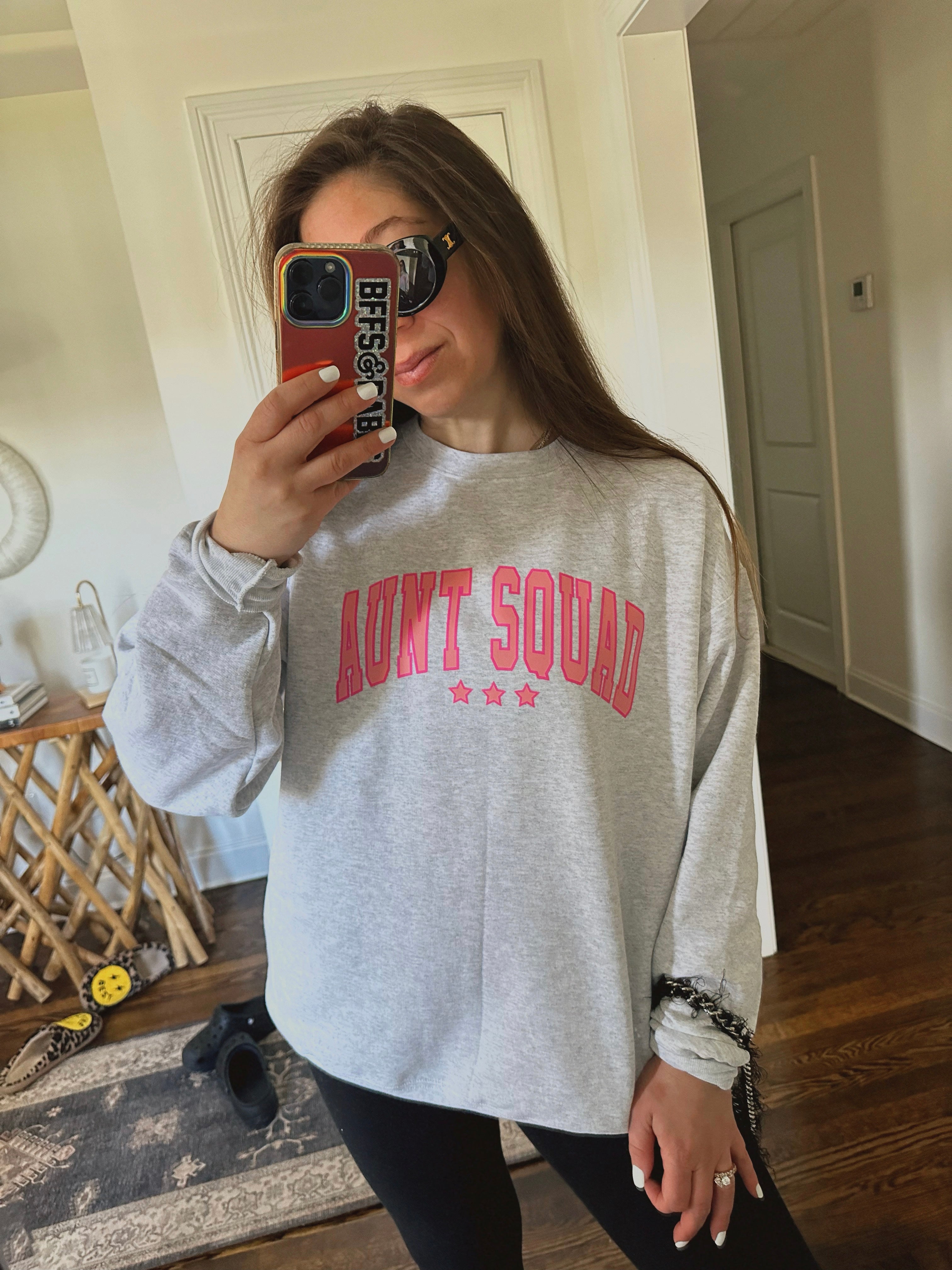 Aunt Squad ♡ Printed Sweatshirt