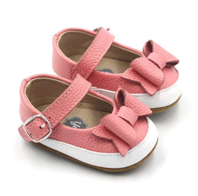 Chelsea Sneaker Mary Jane With Bow - Dusty Rose
