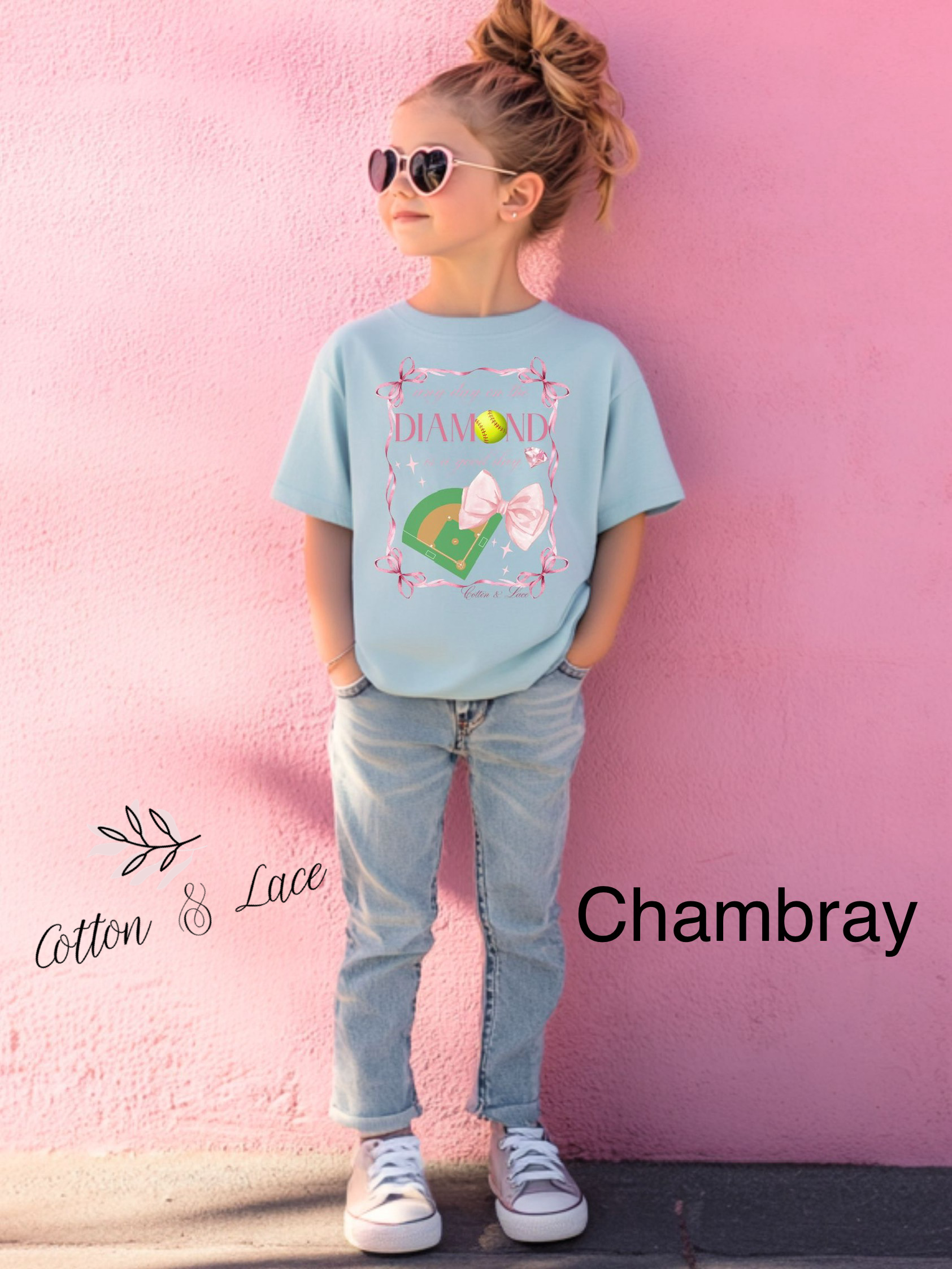 Comfort Colors "any Day On The Diamond" Tee