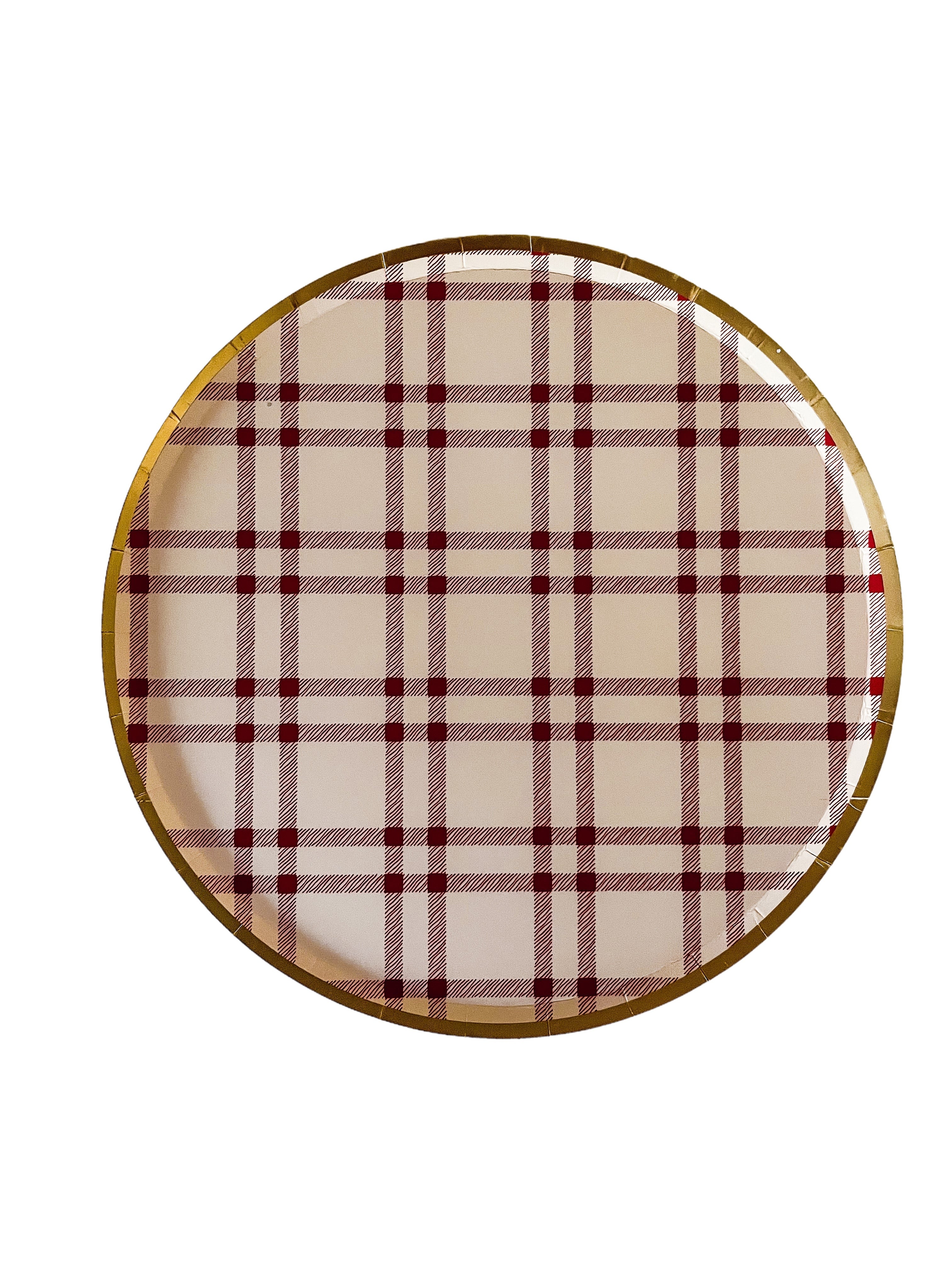 Plaid Large Plate