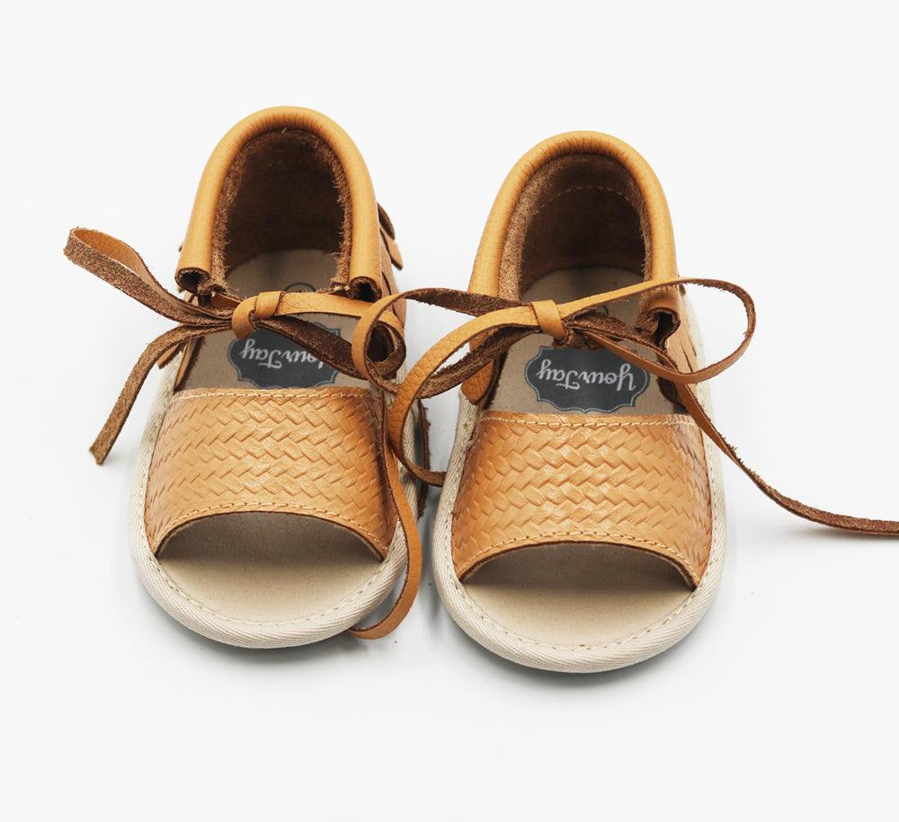 Krissy Fringe Sandals - Honey (brown)