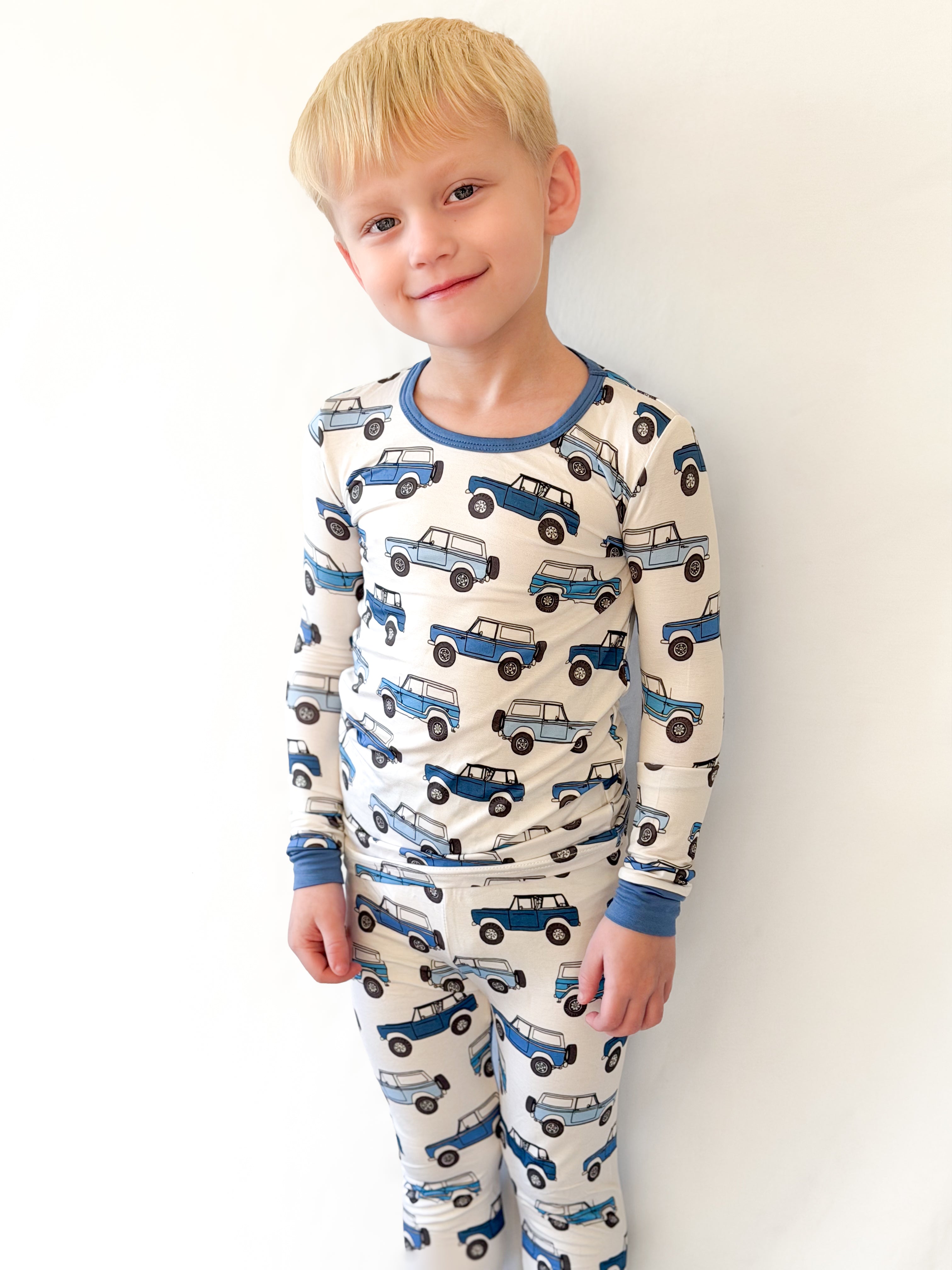 Vintage Cars Bamboo Toddler 2 Piece Set
