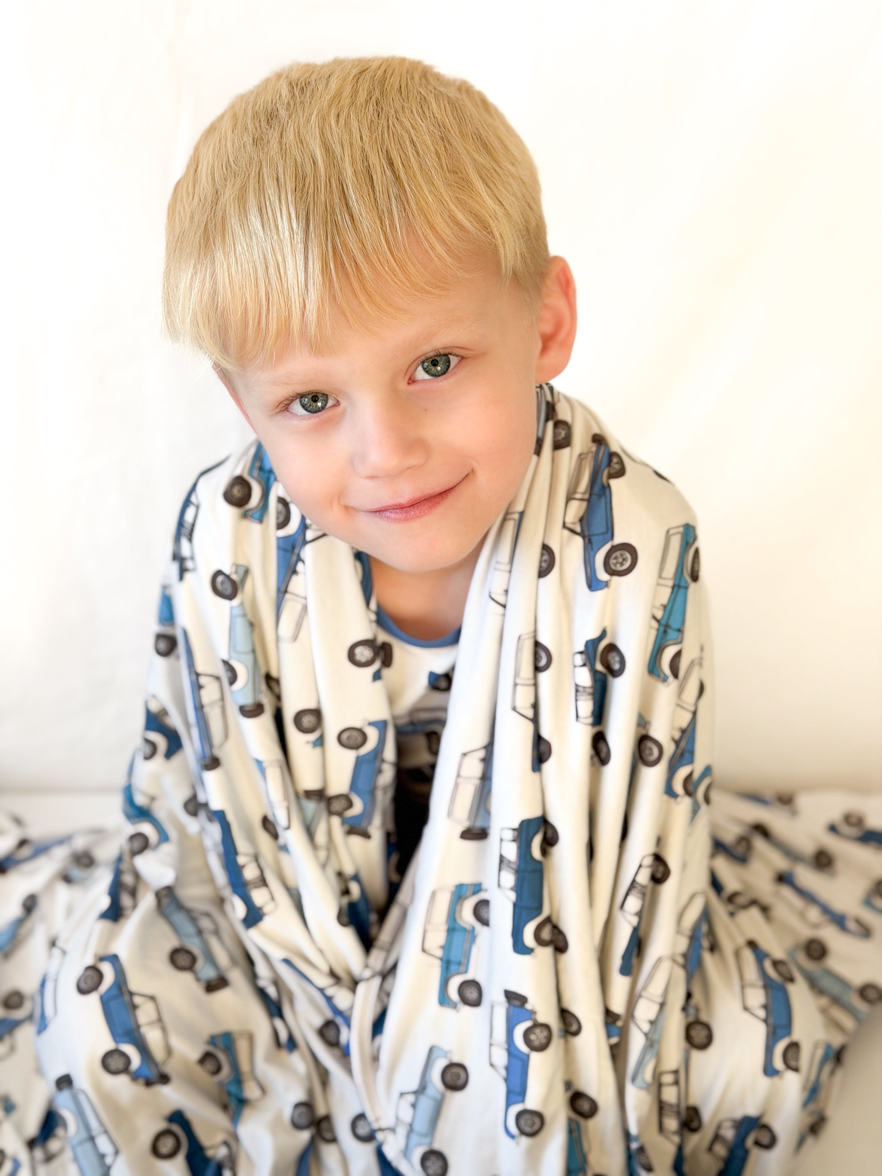 Vintage Cars Bamboo Blanket