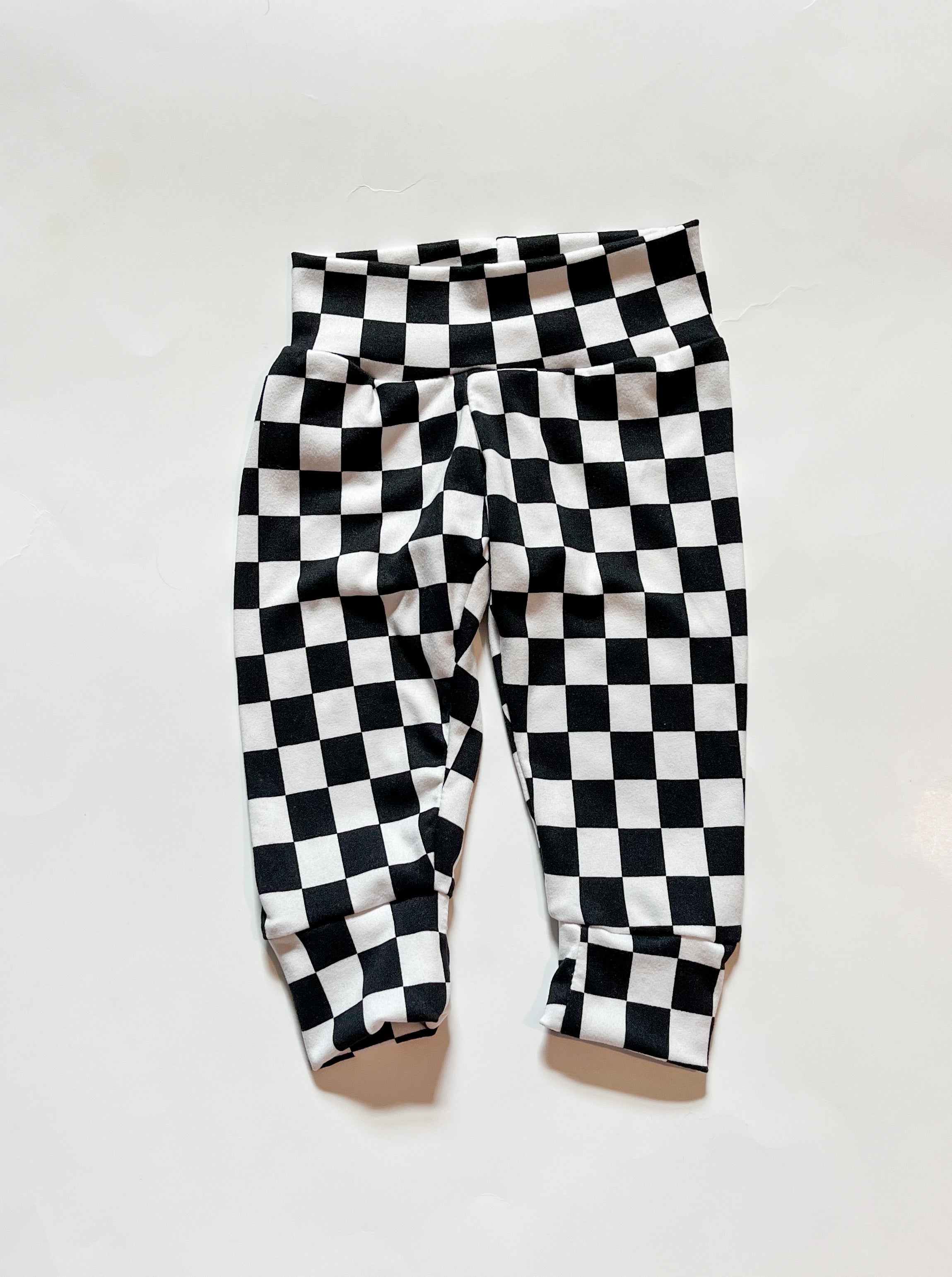 Black & White Checkered Baby & Toddler Leggings