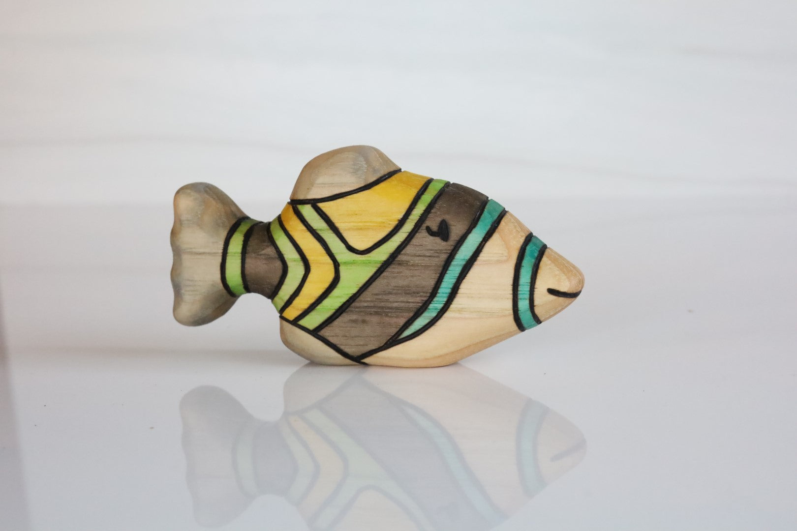 Wooden Humuhumunukunukuapua'a Trigger Fish Toy