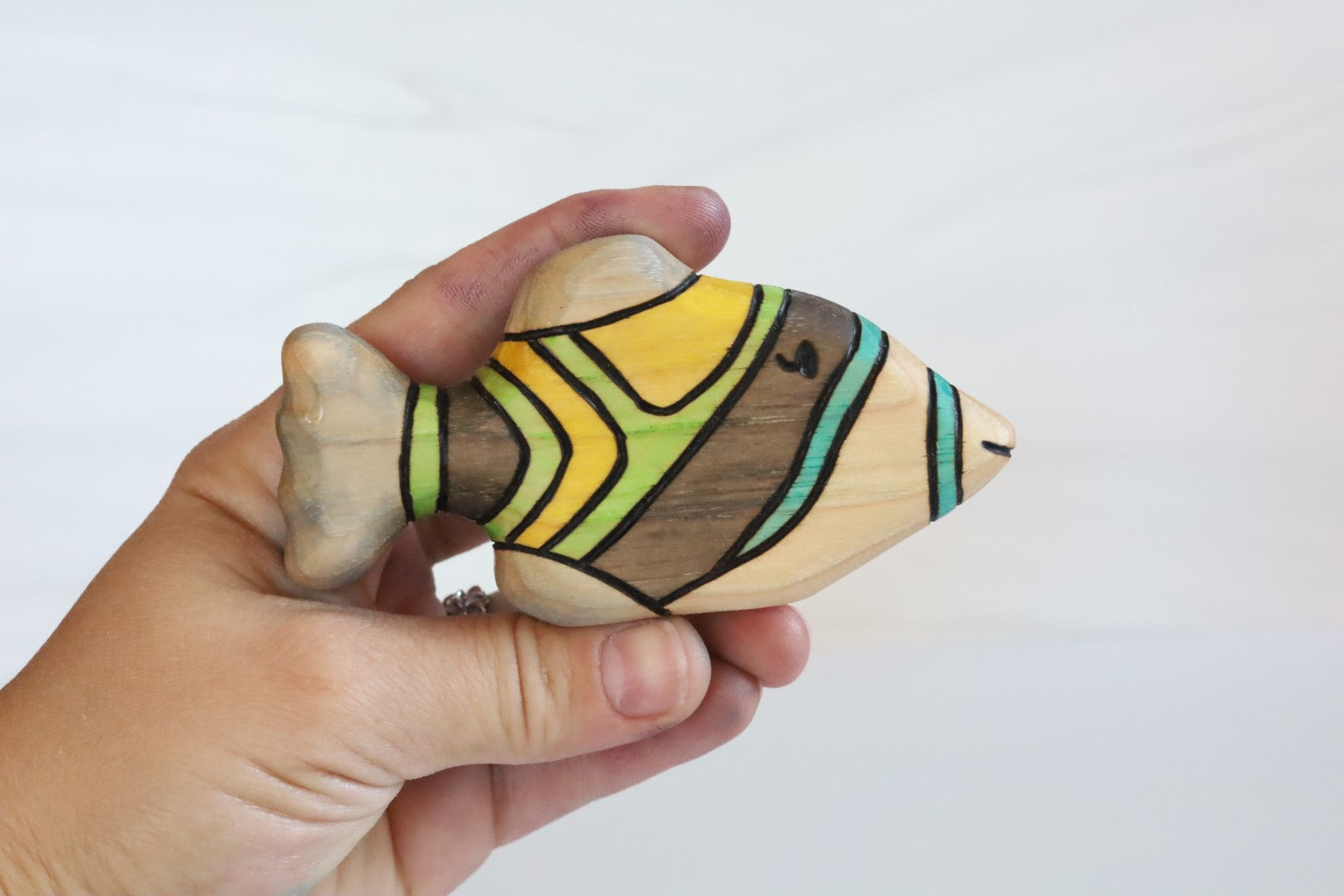 Wooden Humuhumunukunukuapua'a Trigger Fish Toy