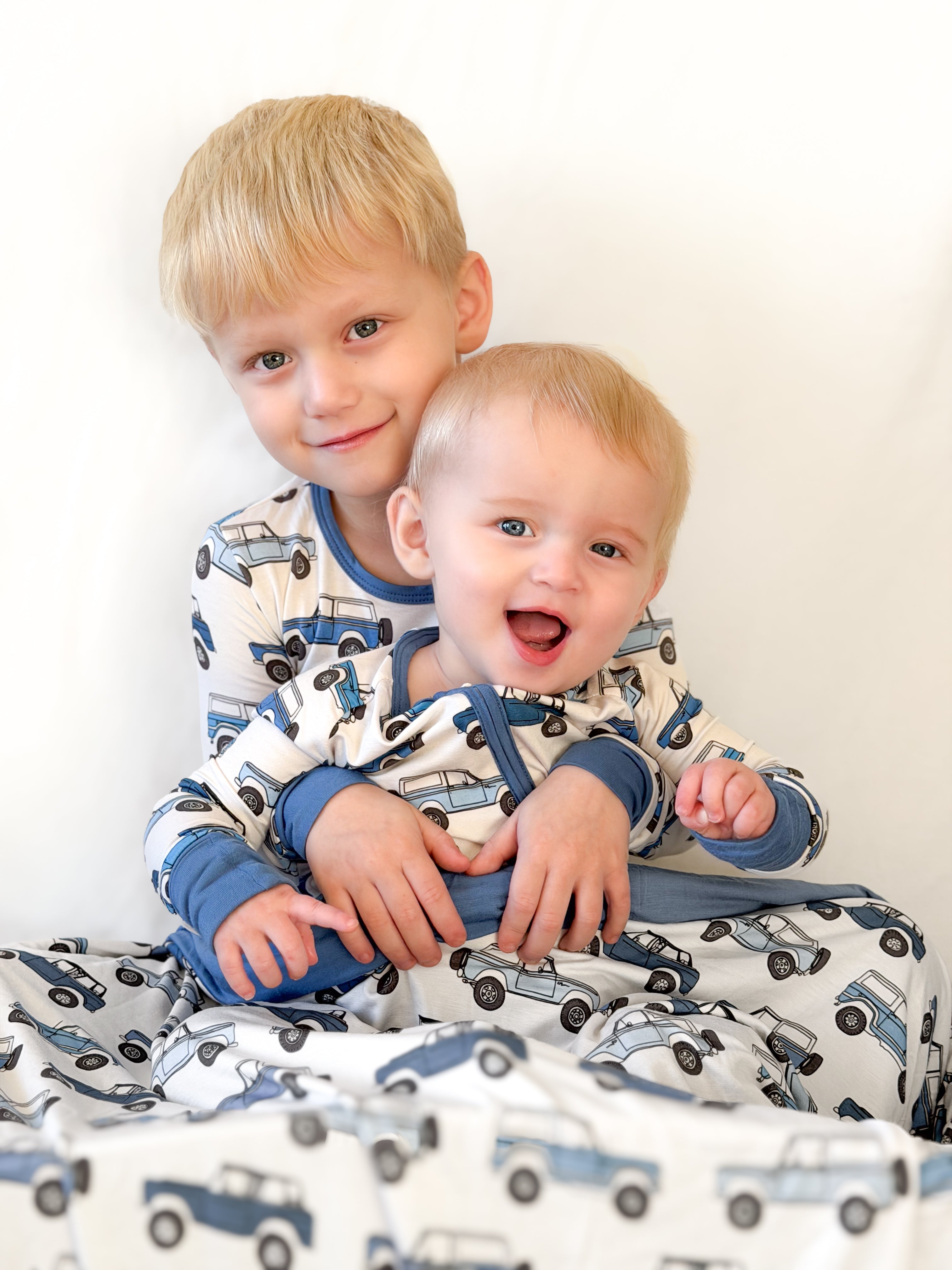 Vintage Cars Bamboo Toddler 2 Piece Set